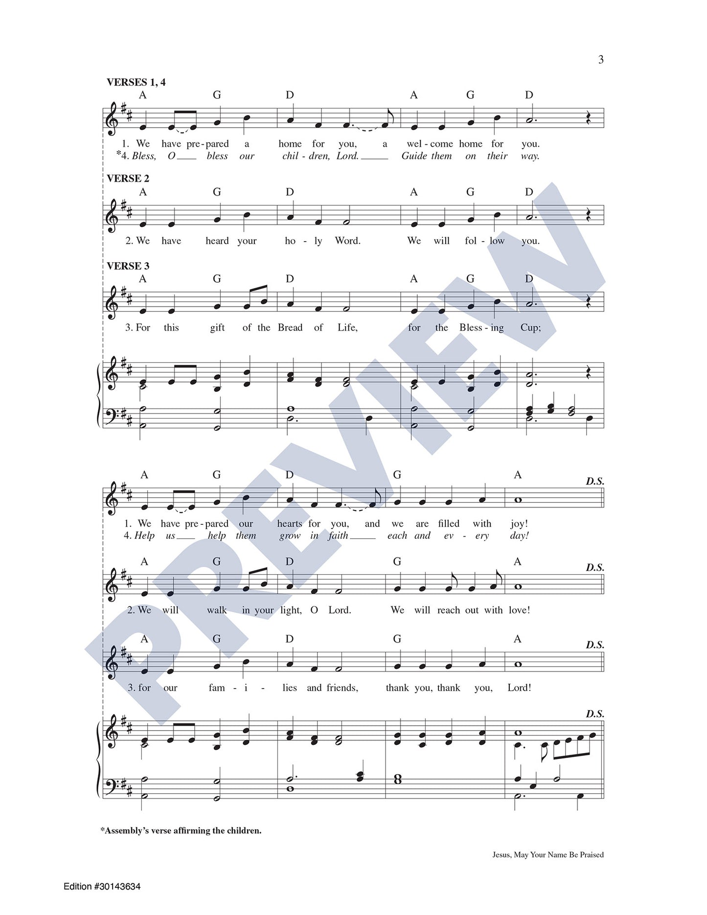 Jesus, May Your Name Be Praised