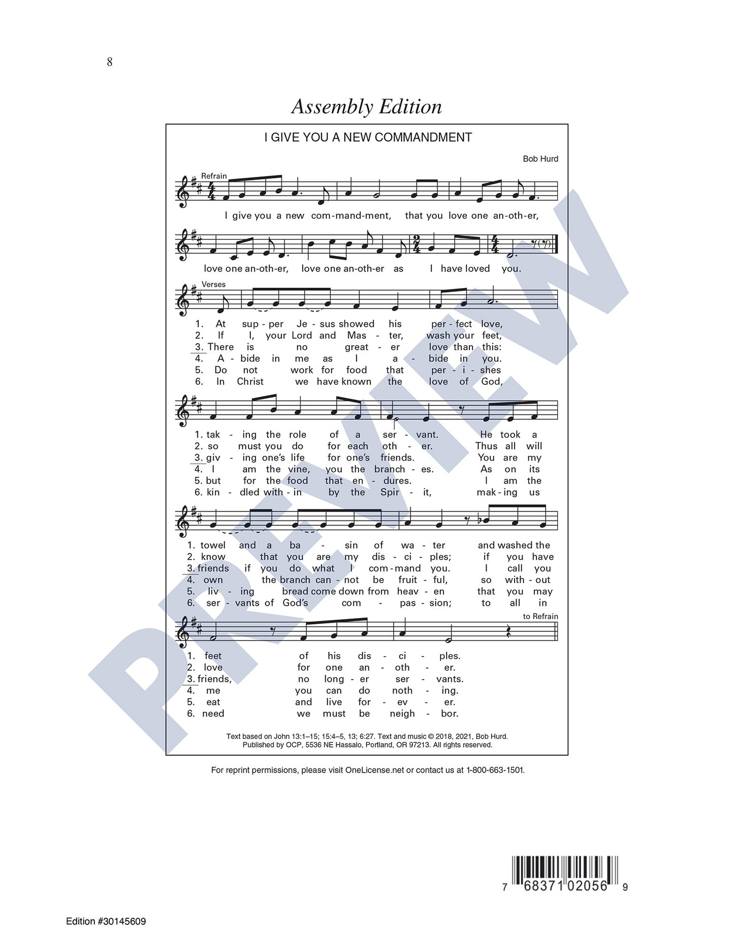 I Give You a New Commandment