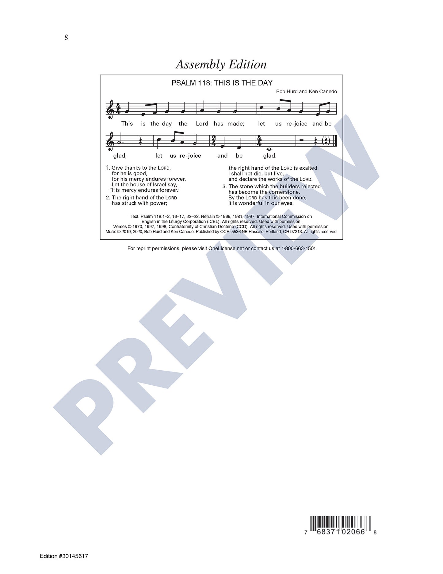 Psalm 118: This Is the Day