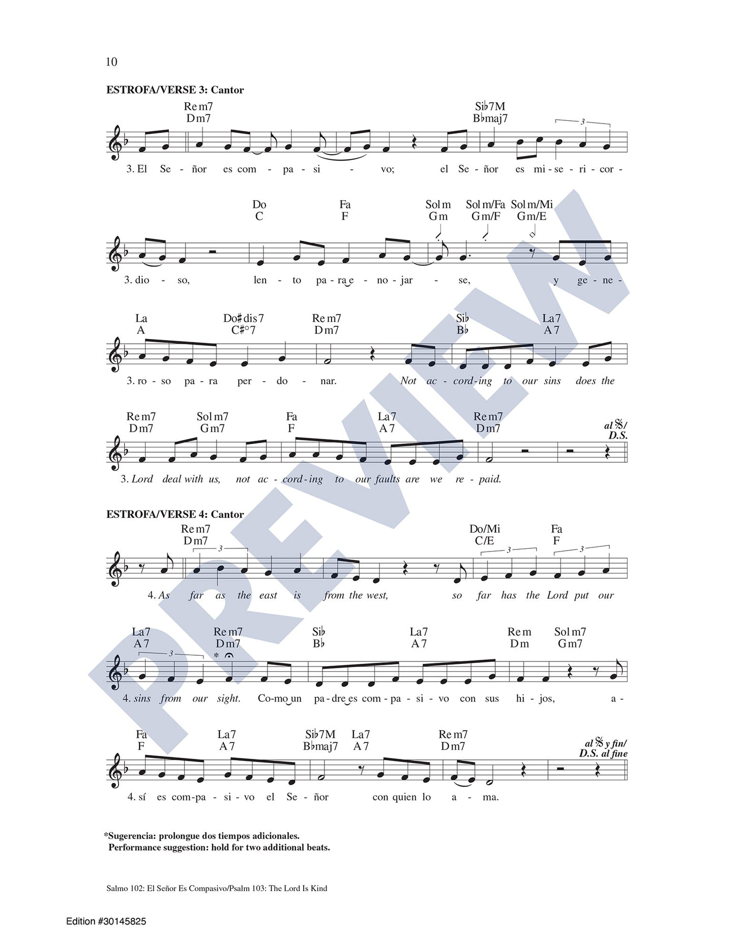 Salmo 102: El Señor Es Compasivo/Psalm 103: The Lord Is Kind