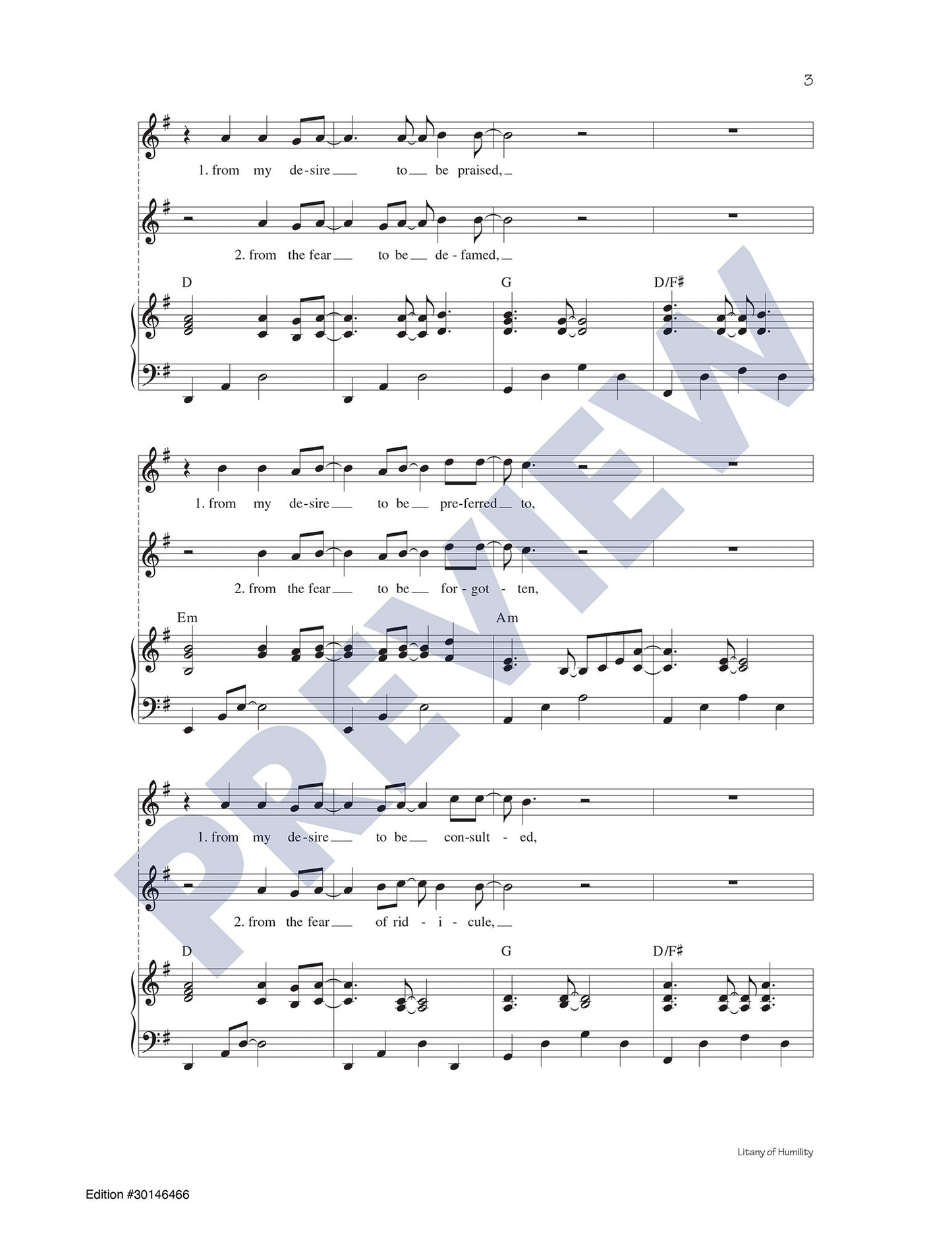 Litany of Humility