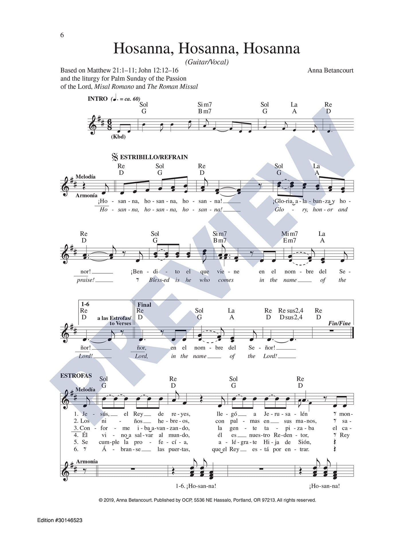 Hosanna, Hosanna, Hosanna