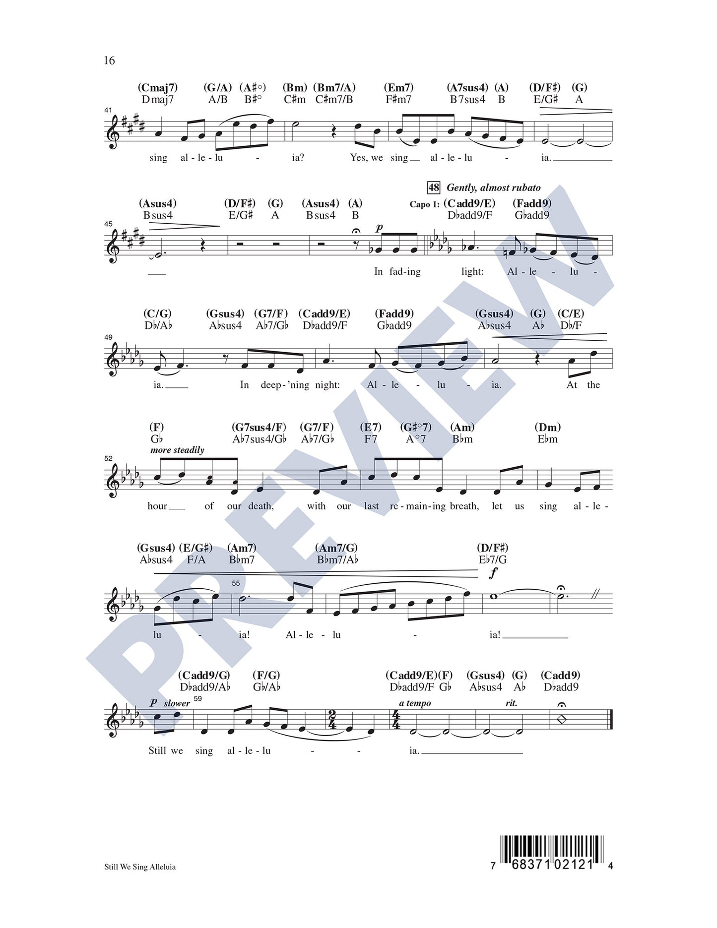 Still We Sing Alleluia (Vocal Solo with Choir)