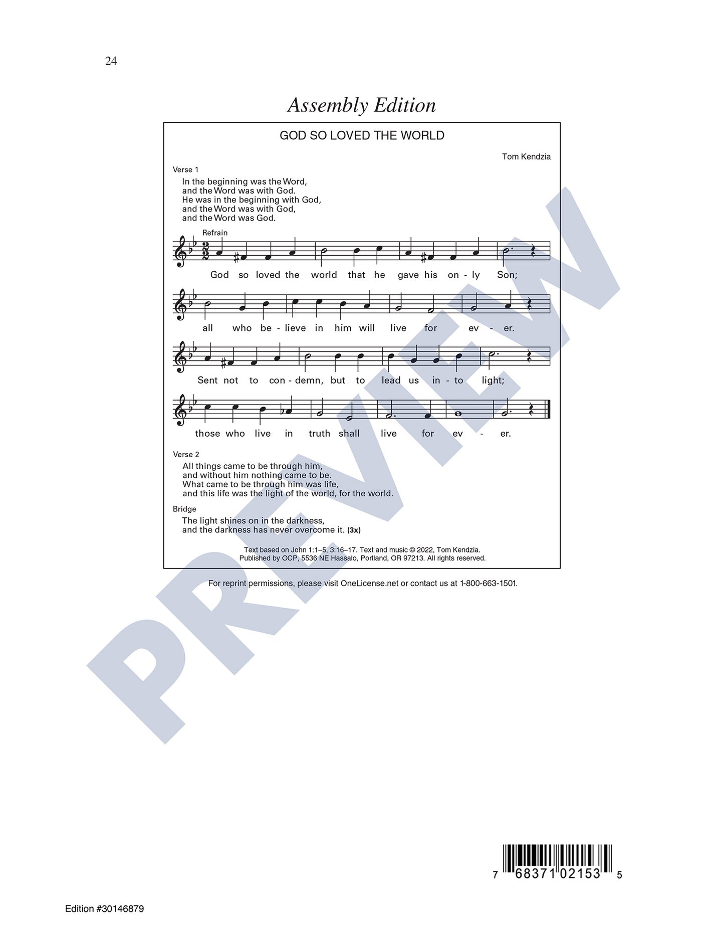 God So Loved the World