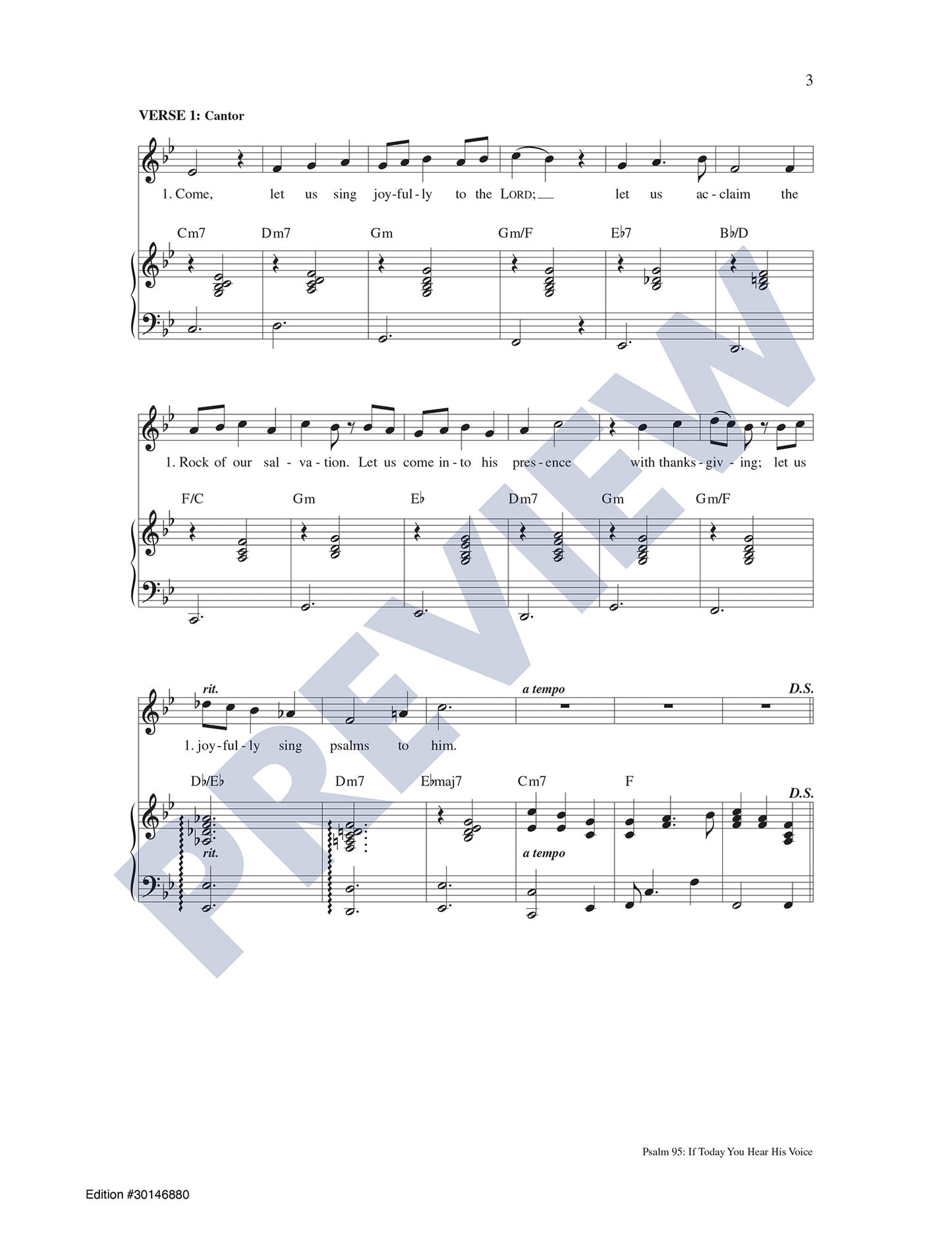 Psalm 95: If Today You Hear His Voice