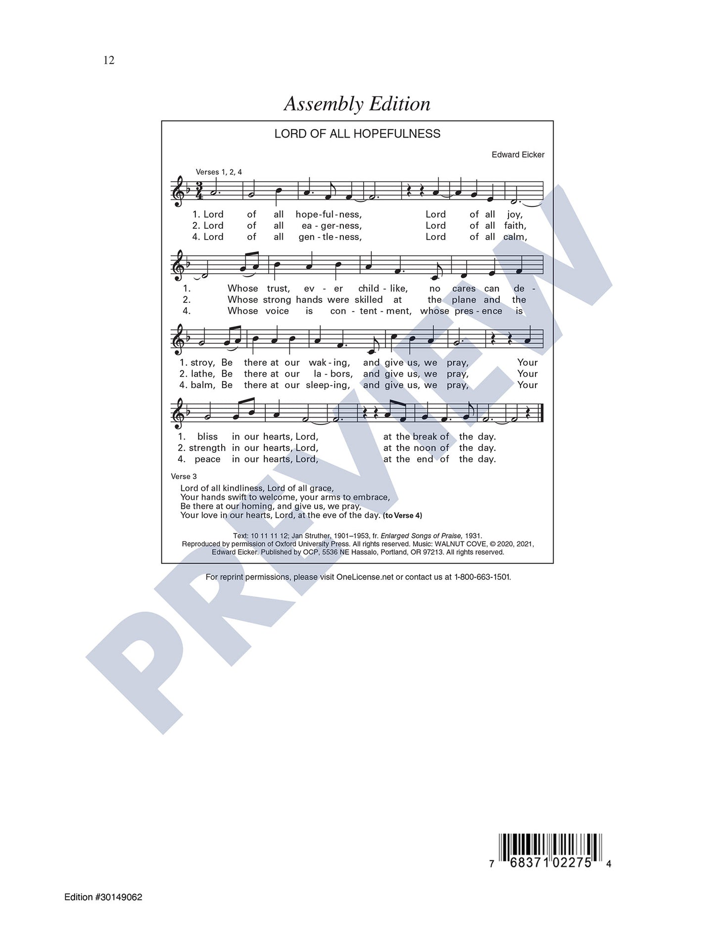 Lord of All Hopefulness