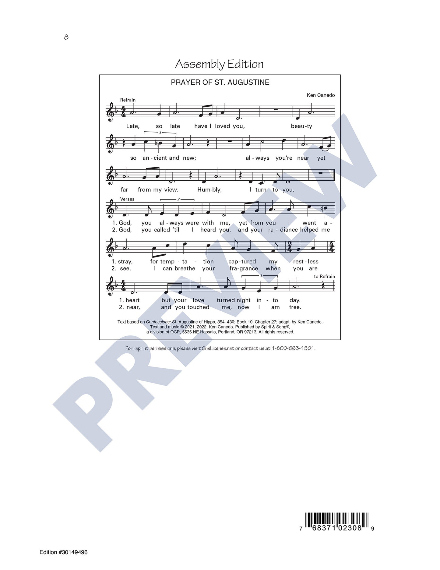 Prayer of St. Augustine