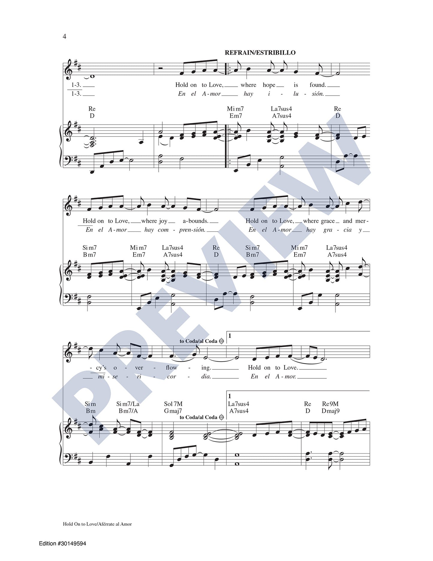 Hold On to Love/Aférrate al Amor
