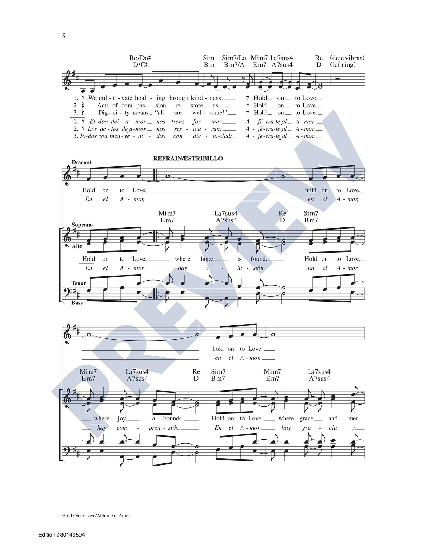 Hold On to Love/Aférrate al Amor