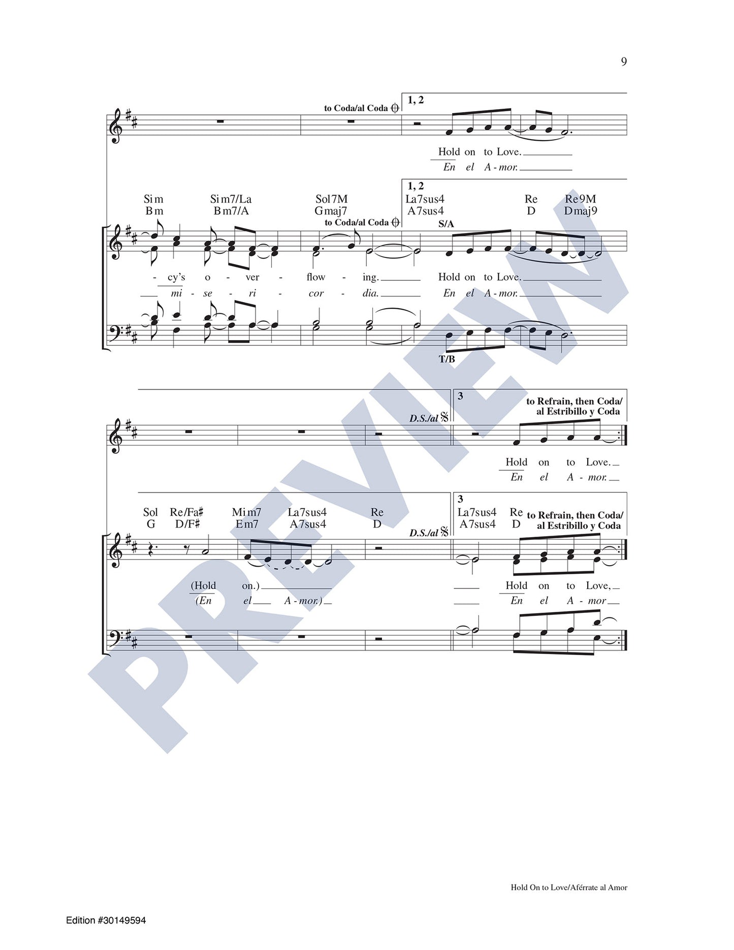 Hold On to Love/Aférrate al Amor