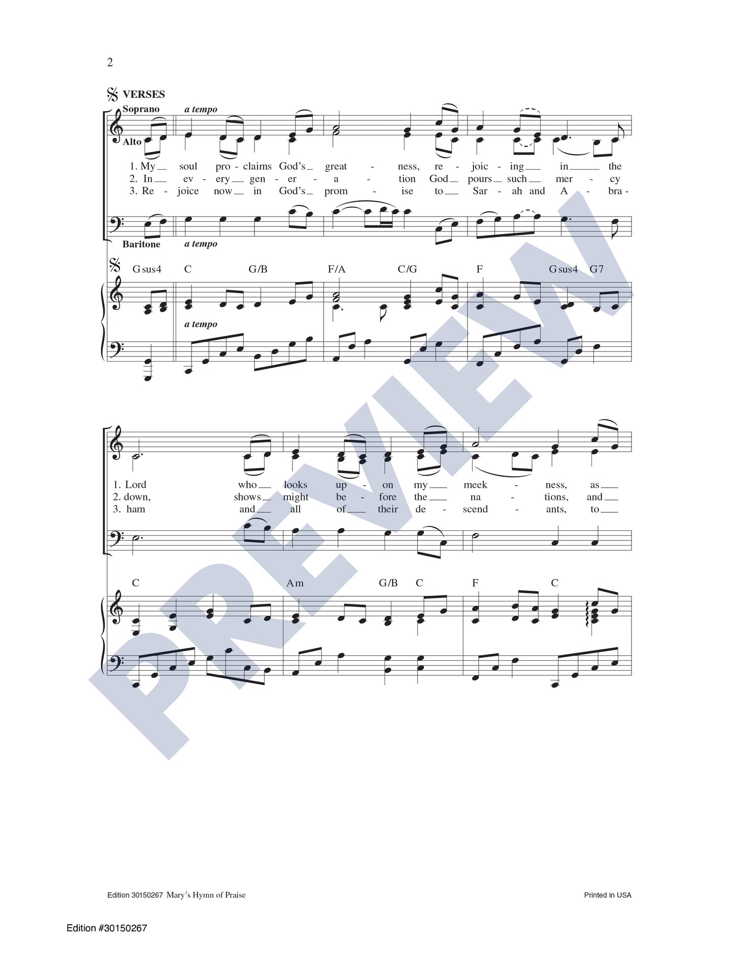 Mary's Hymn of Praise