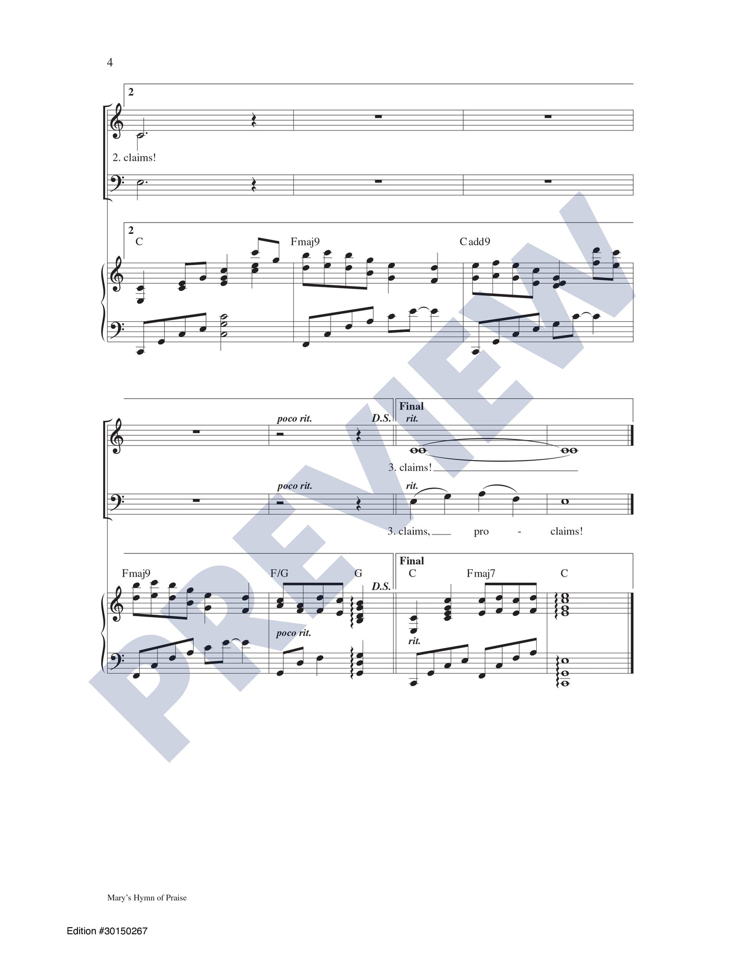 Mary's Hymn of Praise