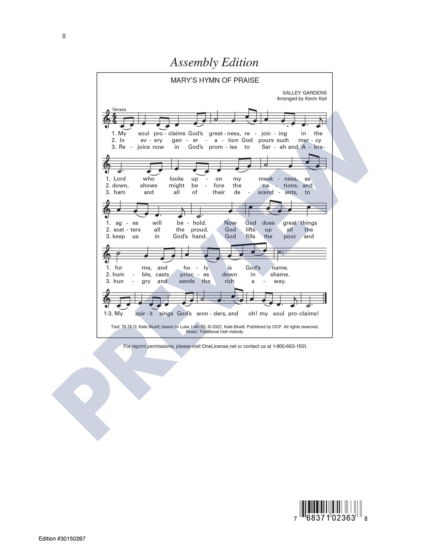 Mary's Hymn of Praise