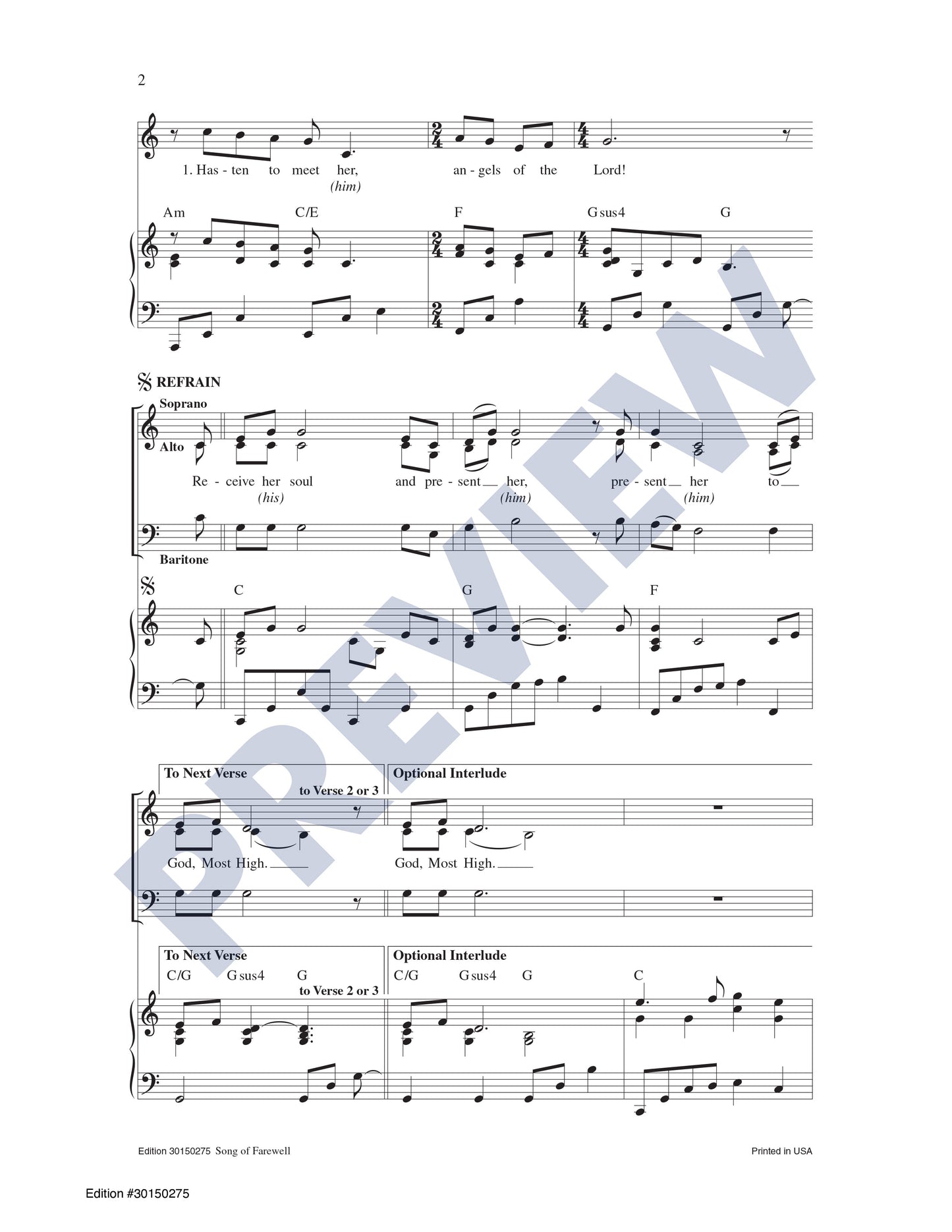 Song of Farewell