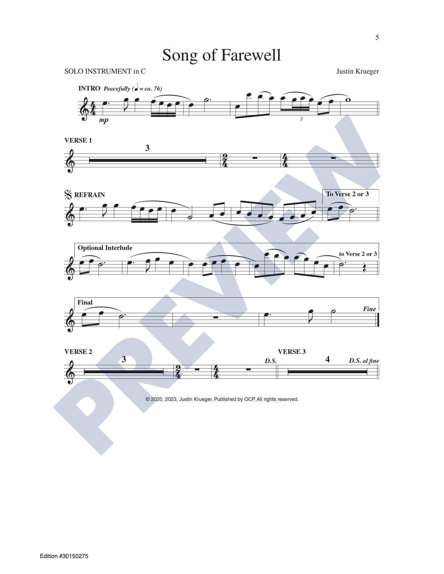 Song of Farewell