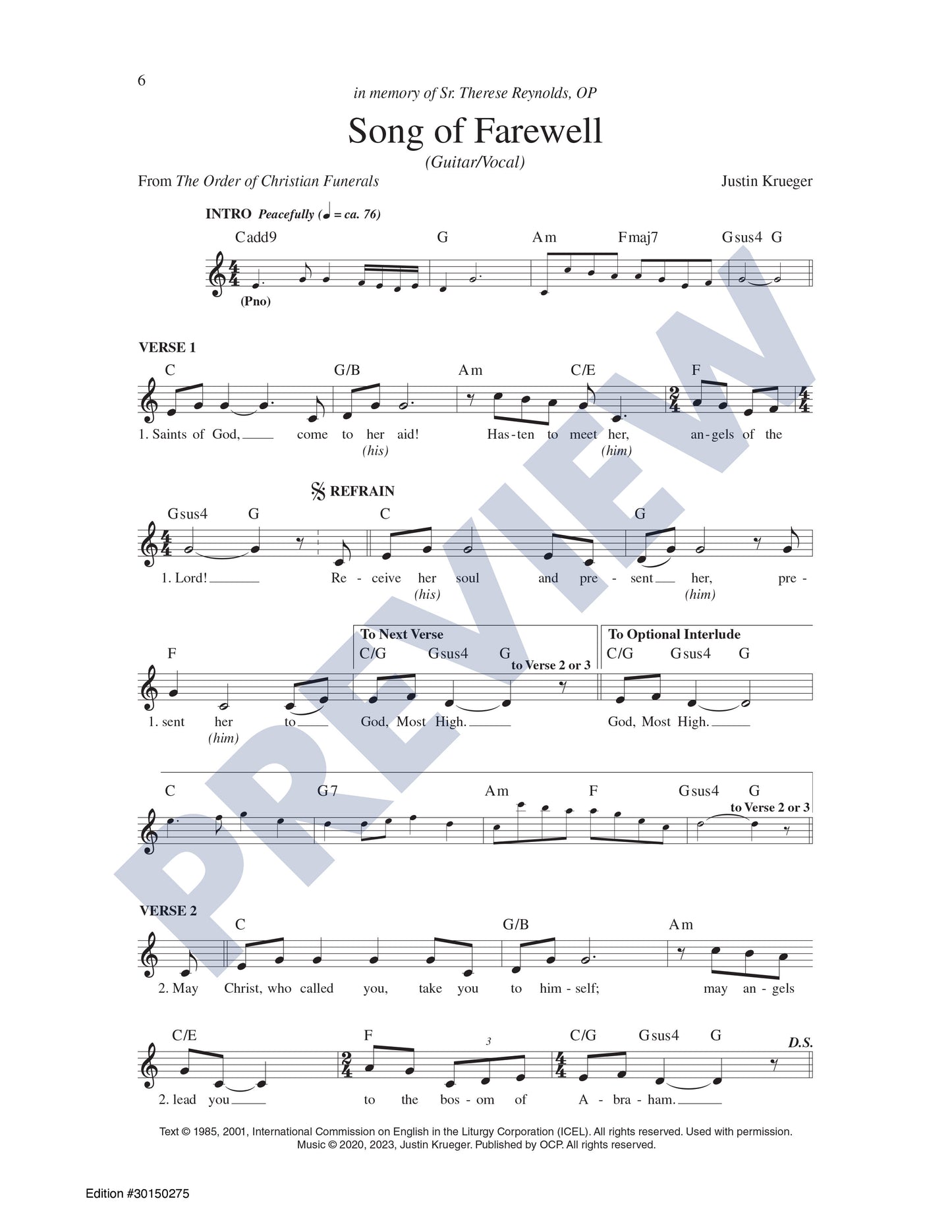 Song of Farewell