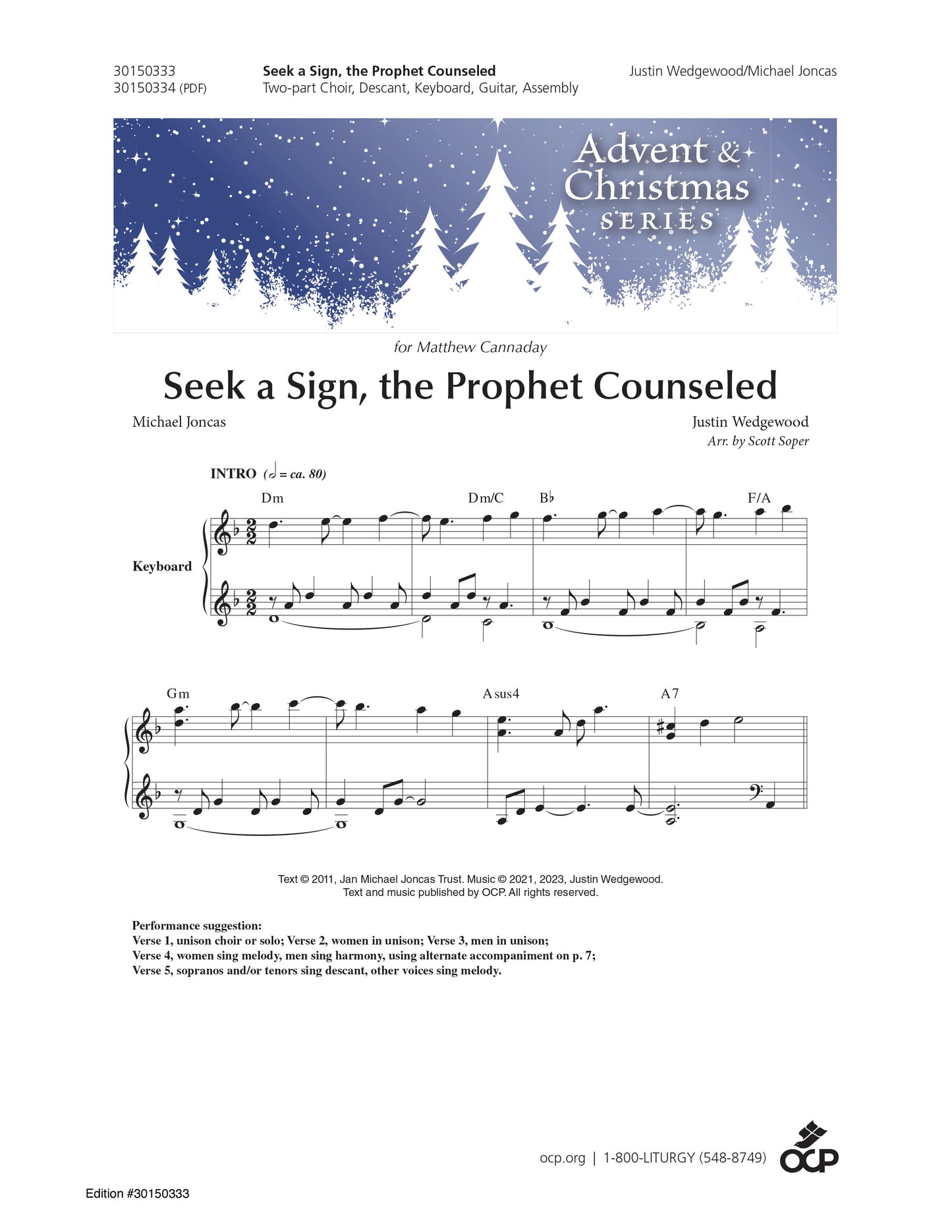 Seek a Sign, the Prophet Counseled