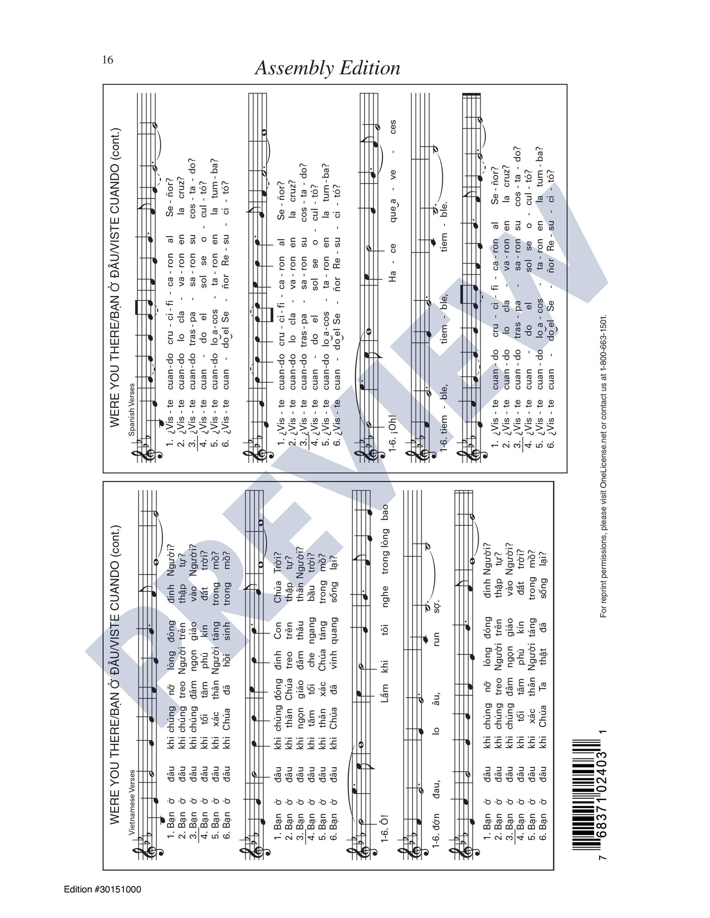 Were You There/Ban O Ðâu/Viste Cuando