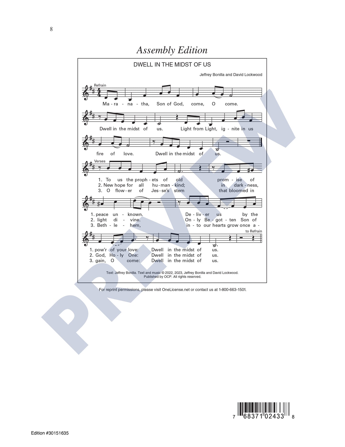 Dwell in the Midst of Us