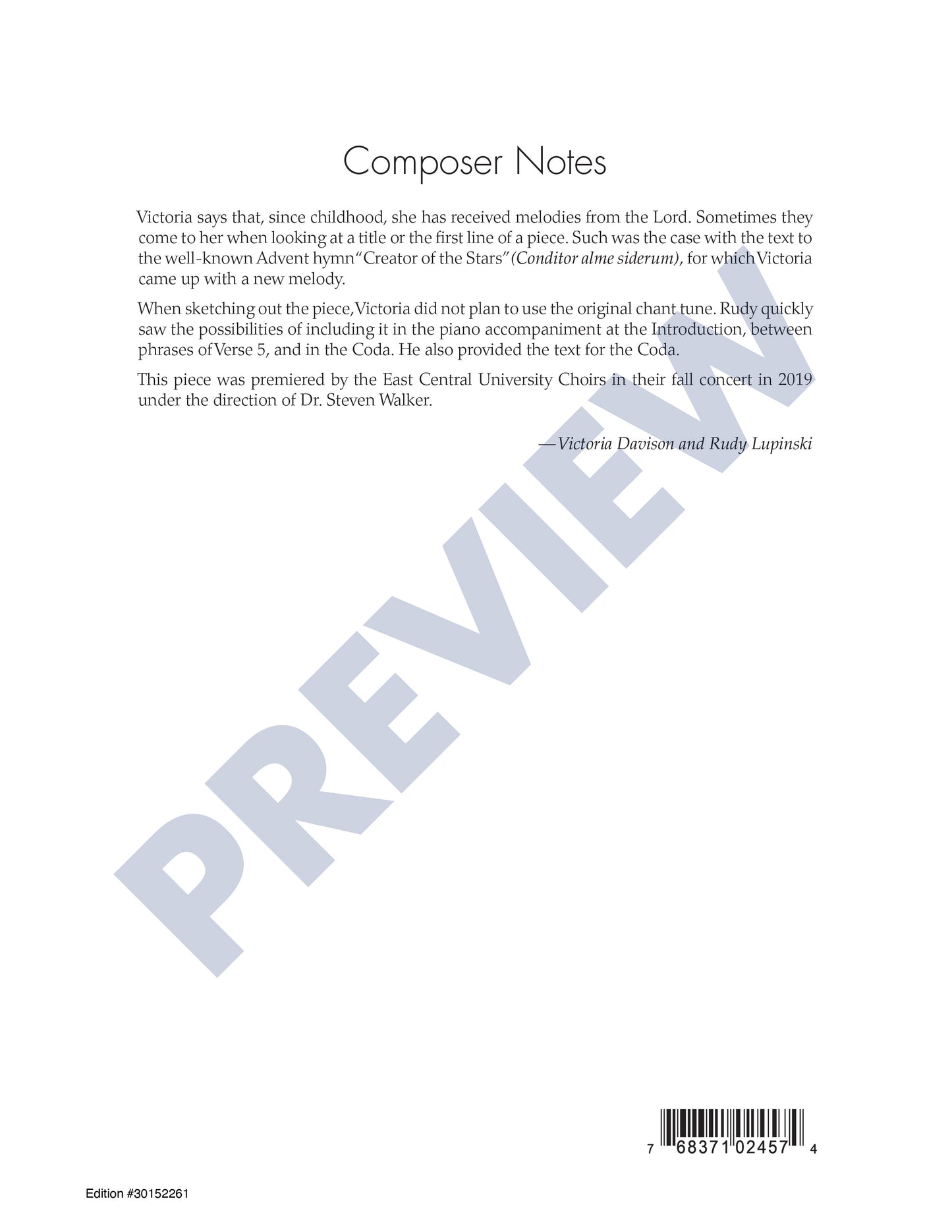 Creator of the Stars