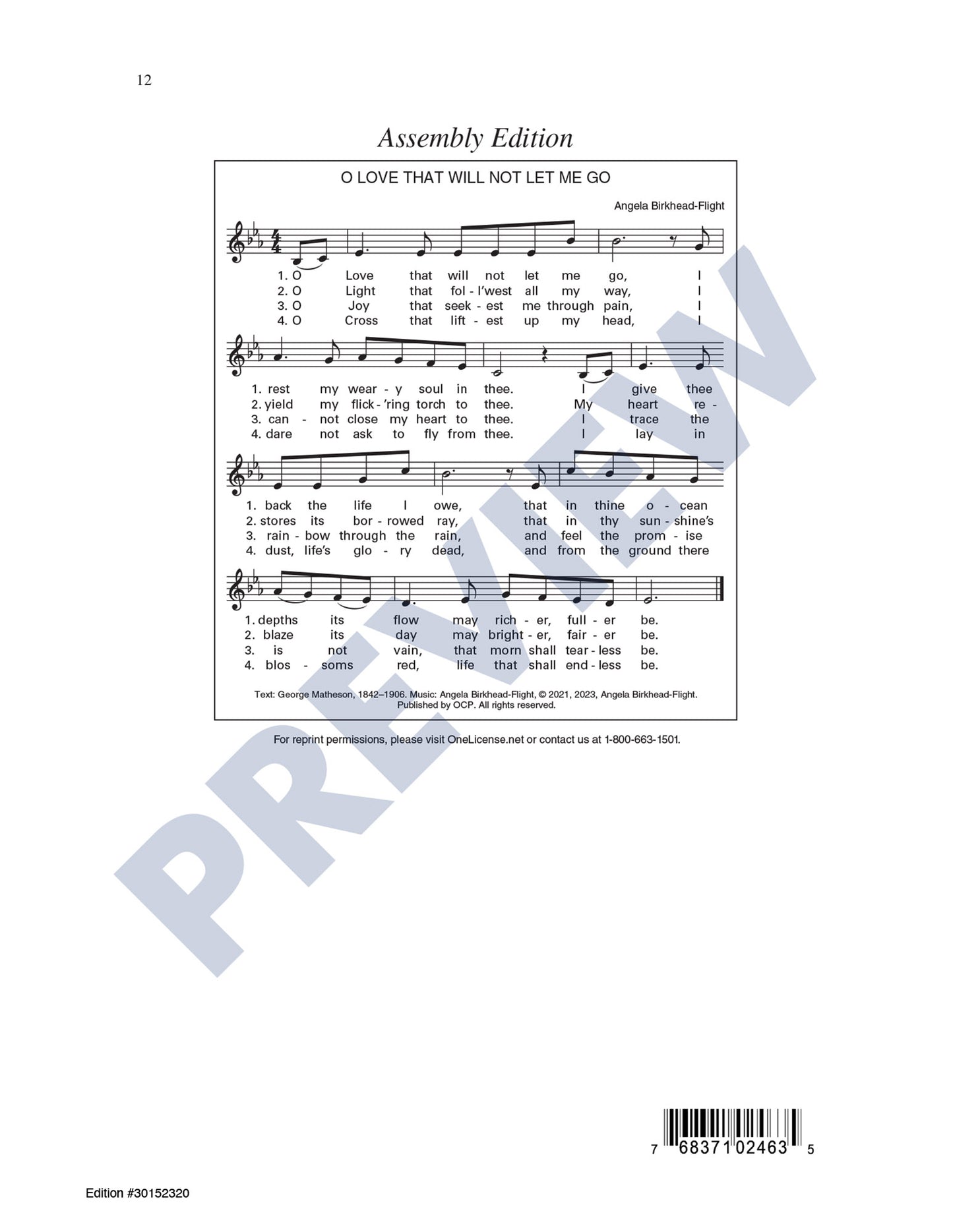 O Love That Will Not Let Me Go