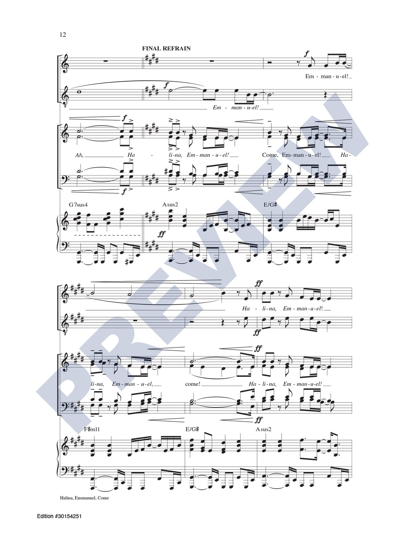 Halina, Emmanuel, Come (A Filipino/English Song for Advent)