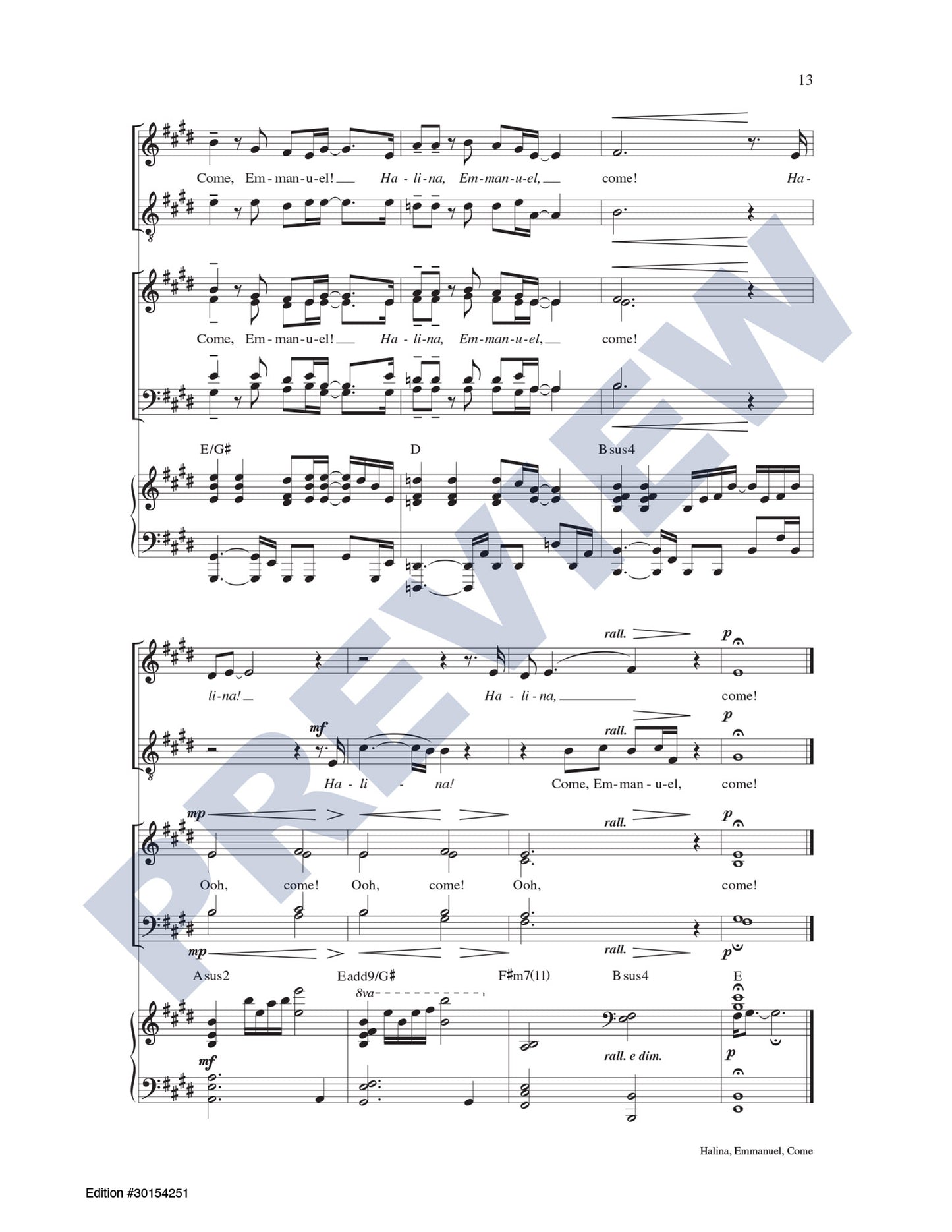 Halina, Emmanuel, Come (A Filipino/English Song for Advent)