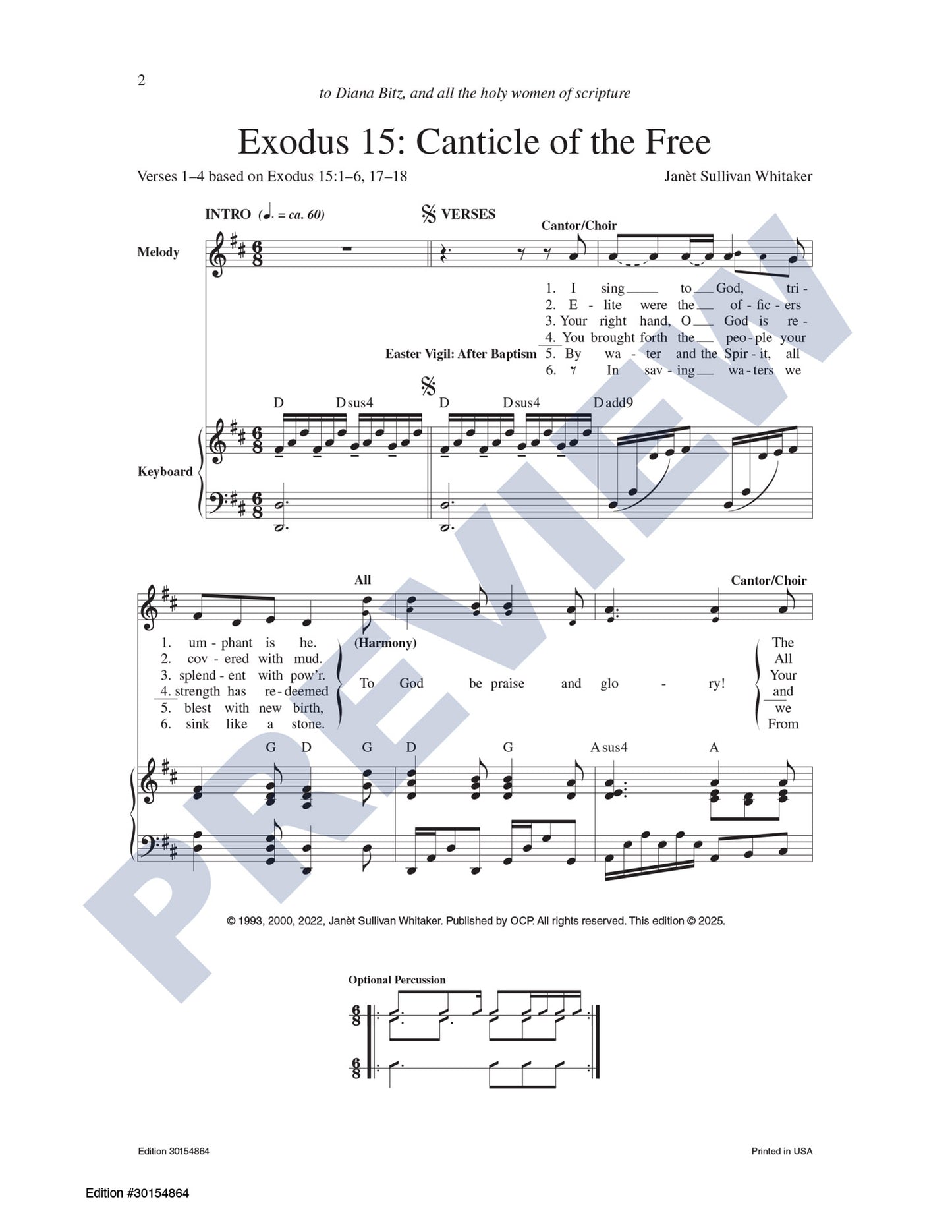 Exodus 15: Canticle of the Free