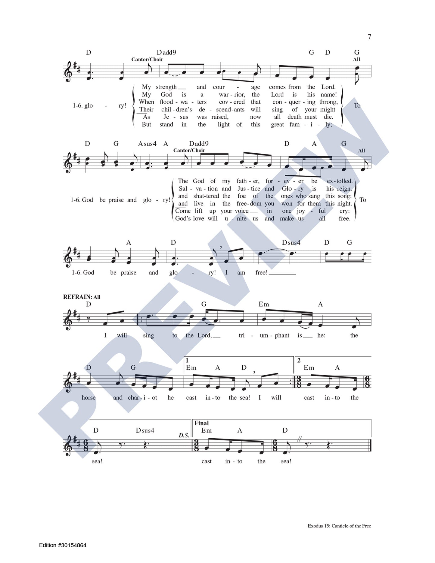 Exodus 15: Canticle of the Free