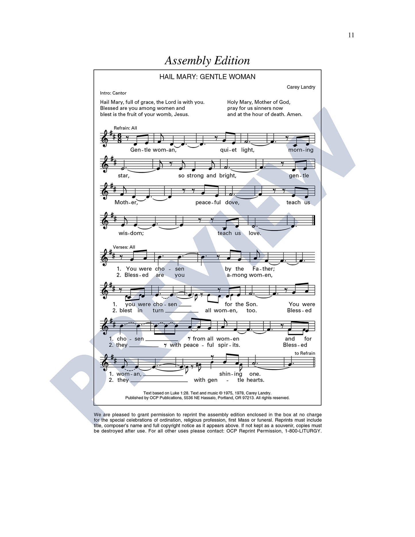 Hail Mary: Gentle Woman