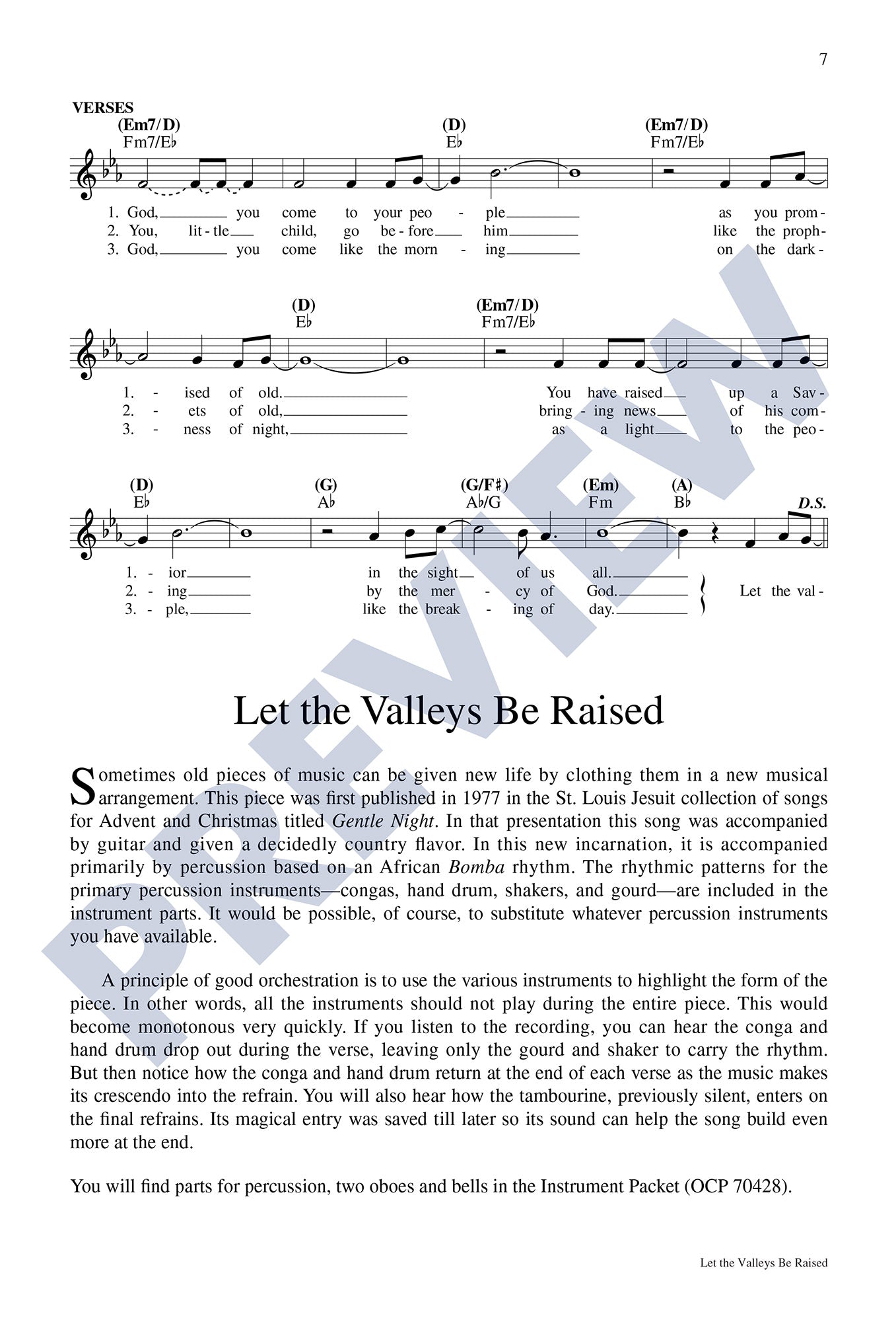 Let the Valleys Be Raised