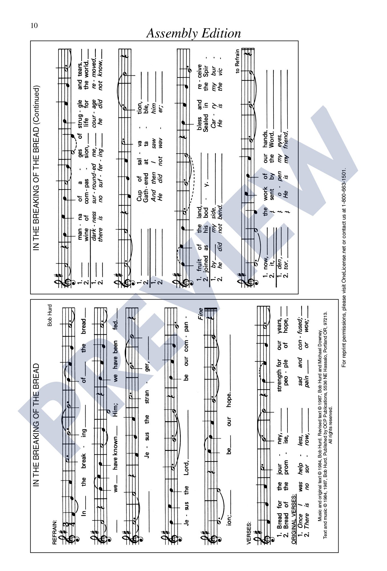 In the Breaking of the Bread