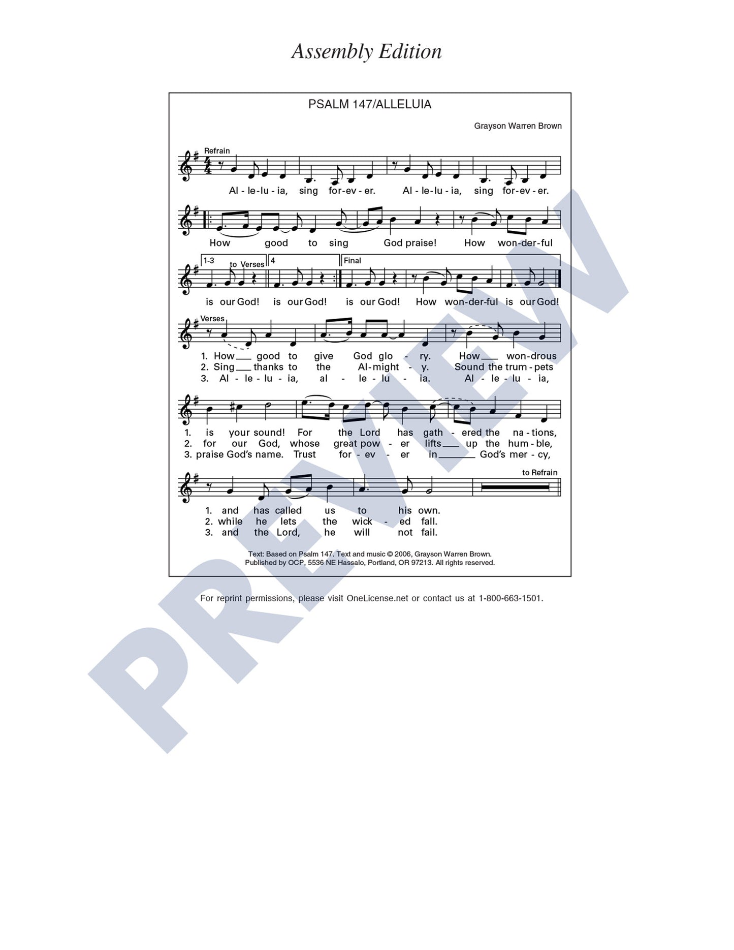Psalm 147/Alleluia