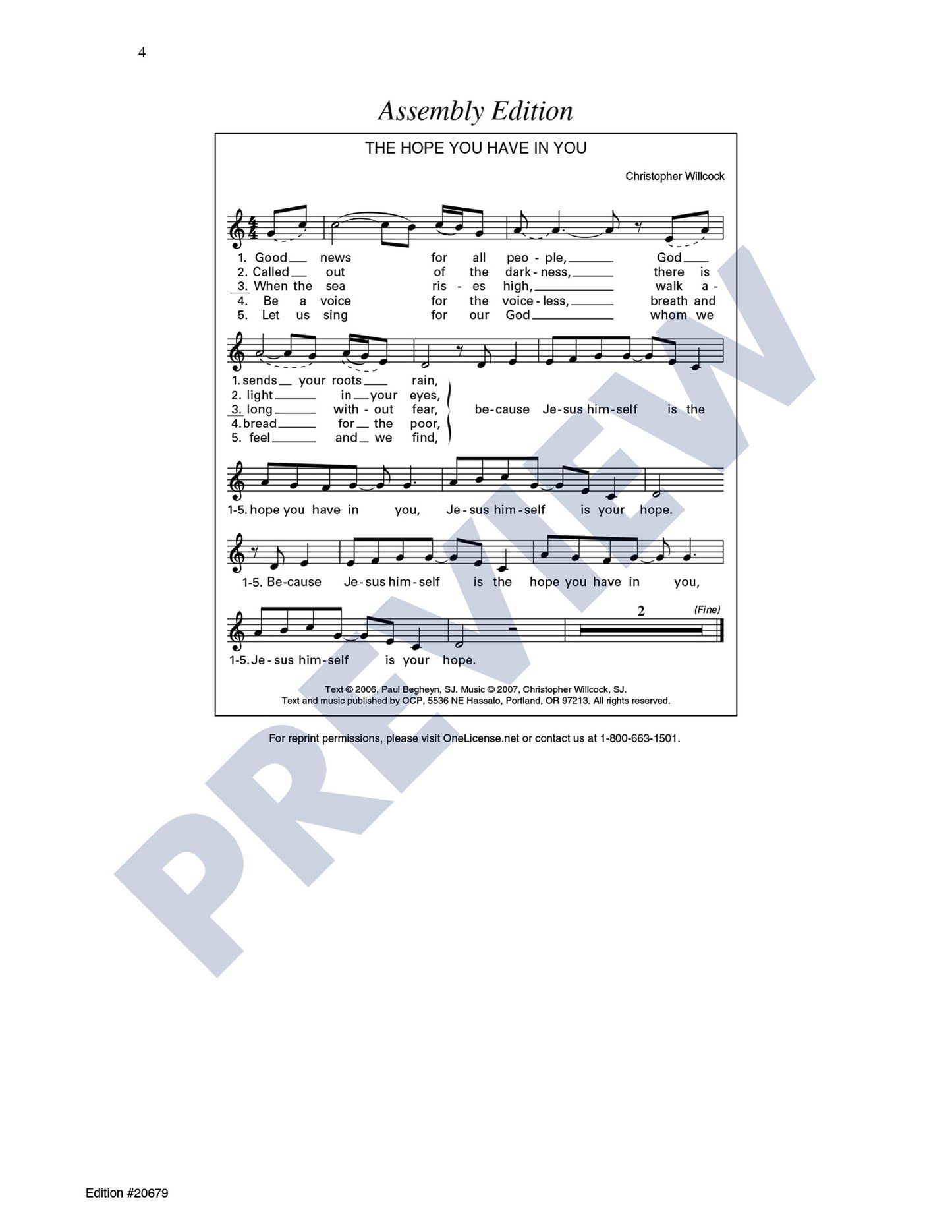 The Hope You Have in You