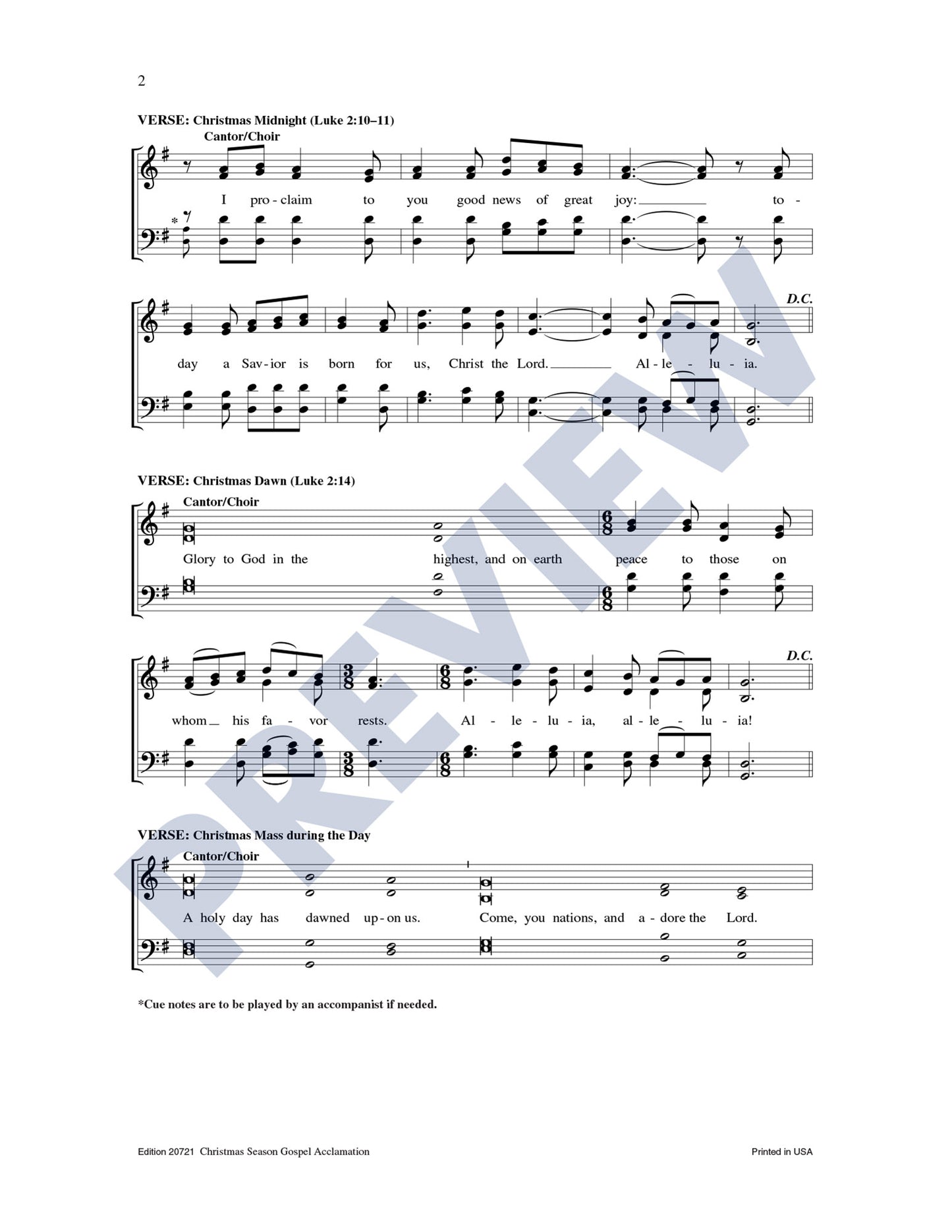 Christmas Season Gospel Acclamation
