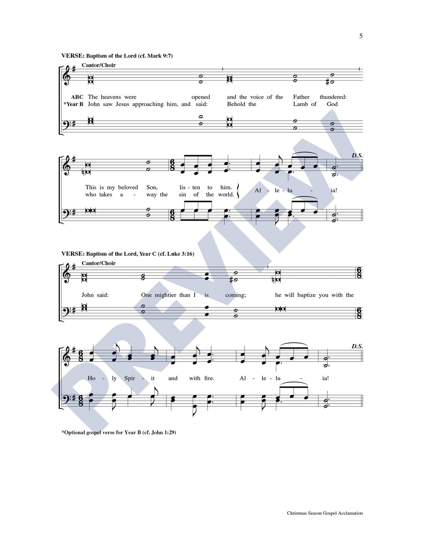 Christmas Season Gospel Acclamation