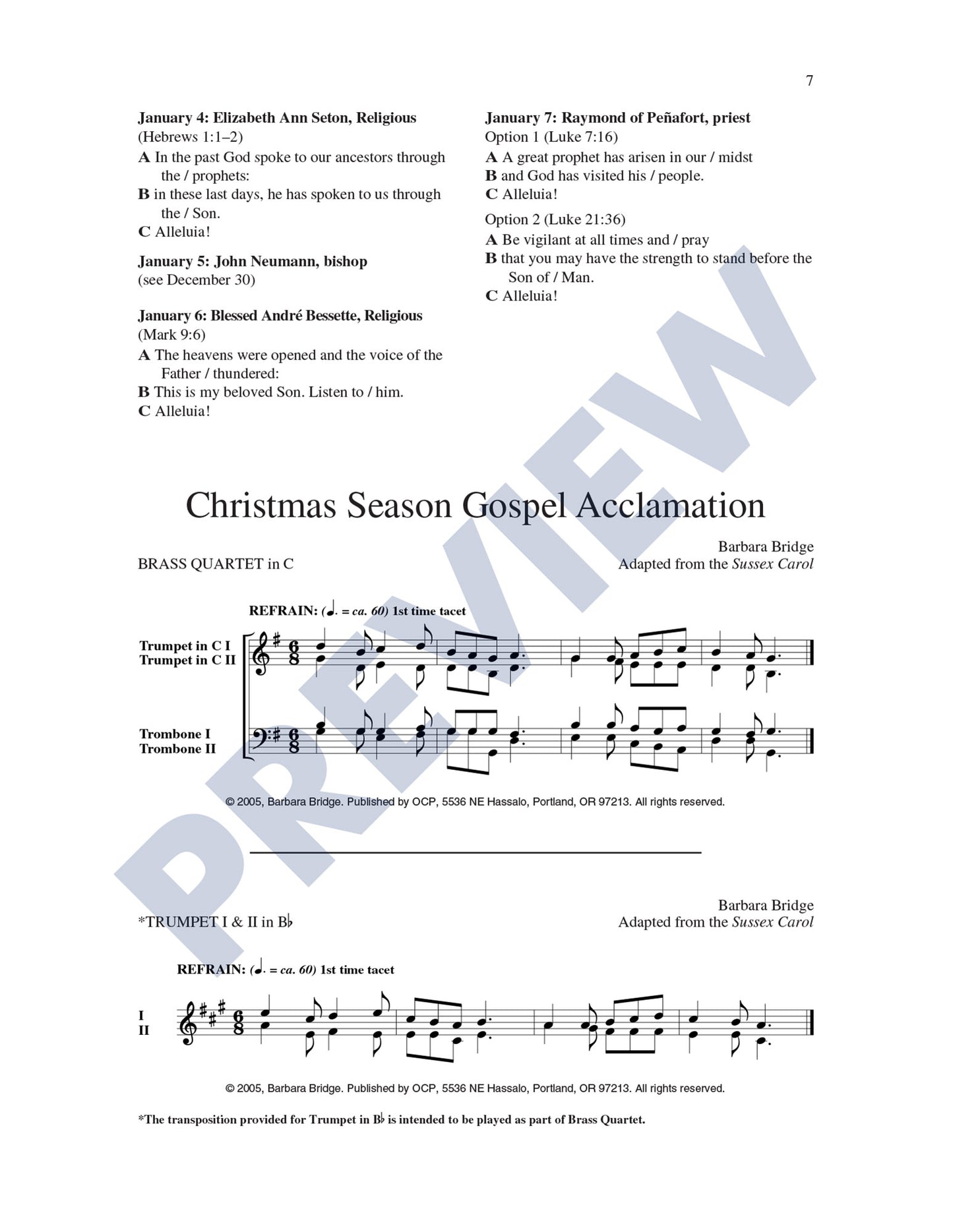 Christmas Season Gospel Acclamation