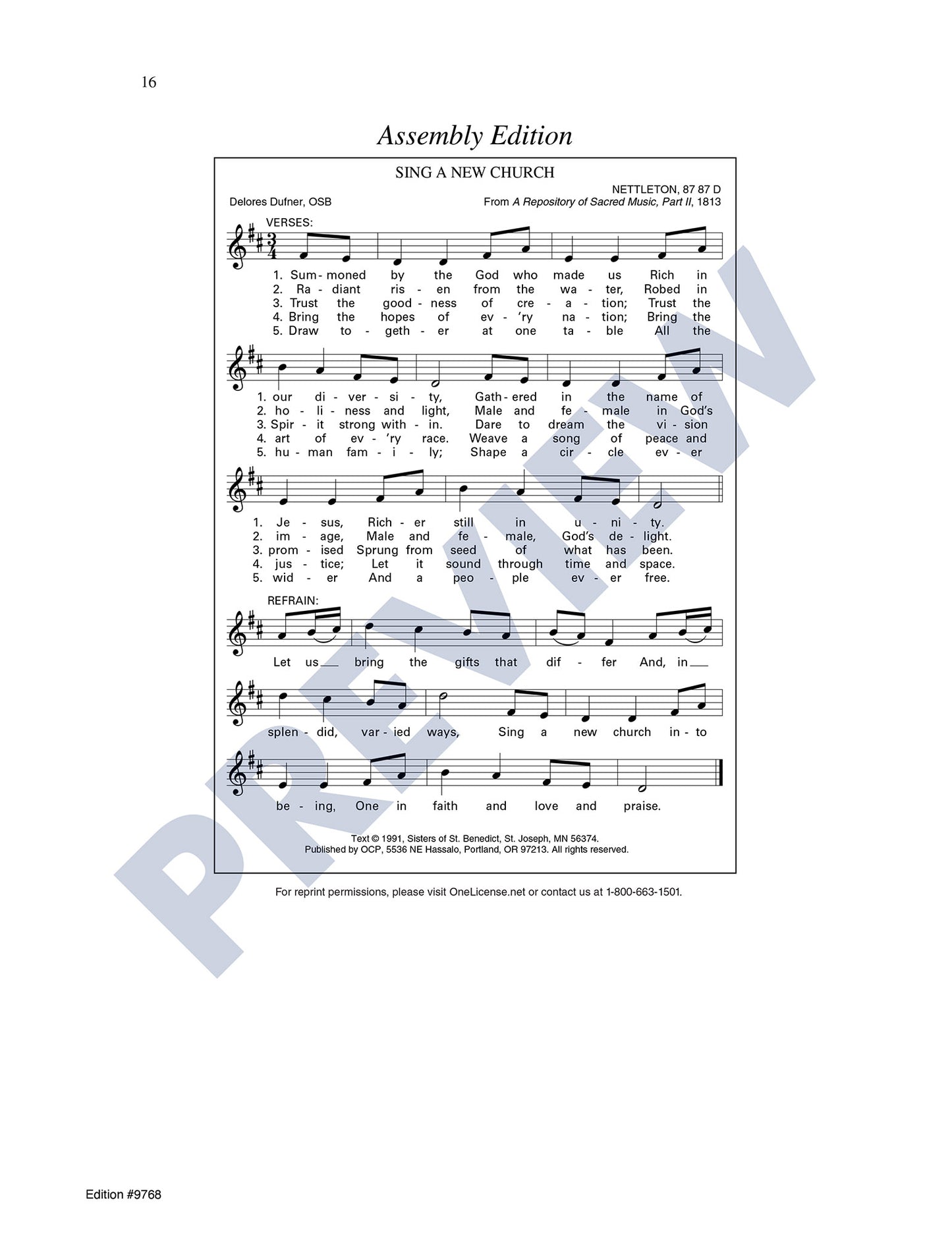 Sing a New Church