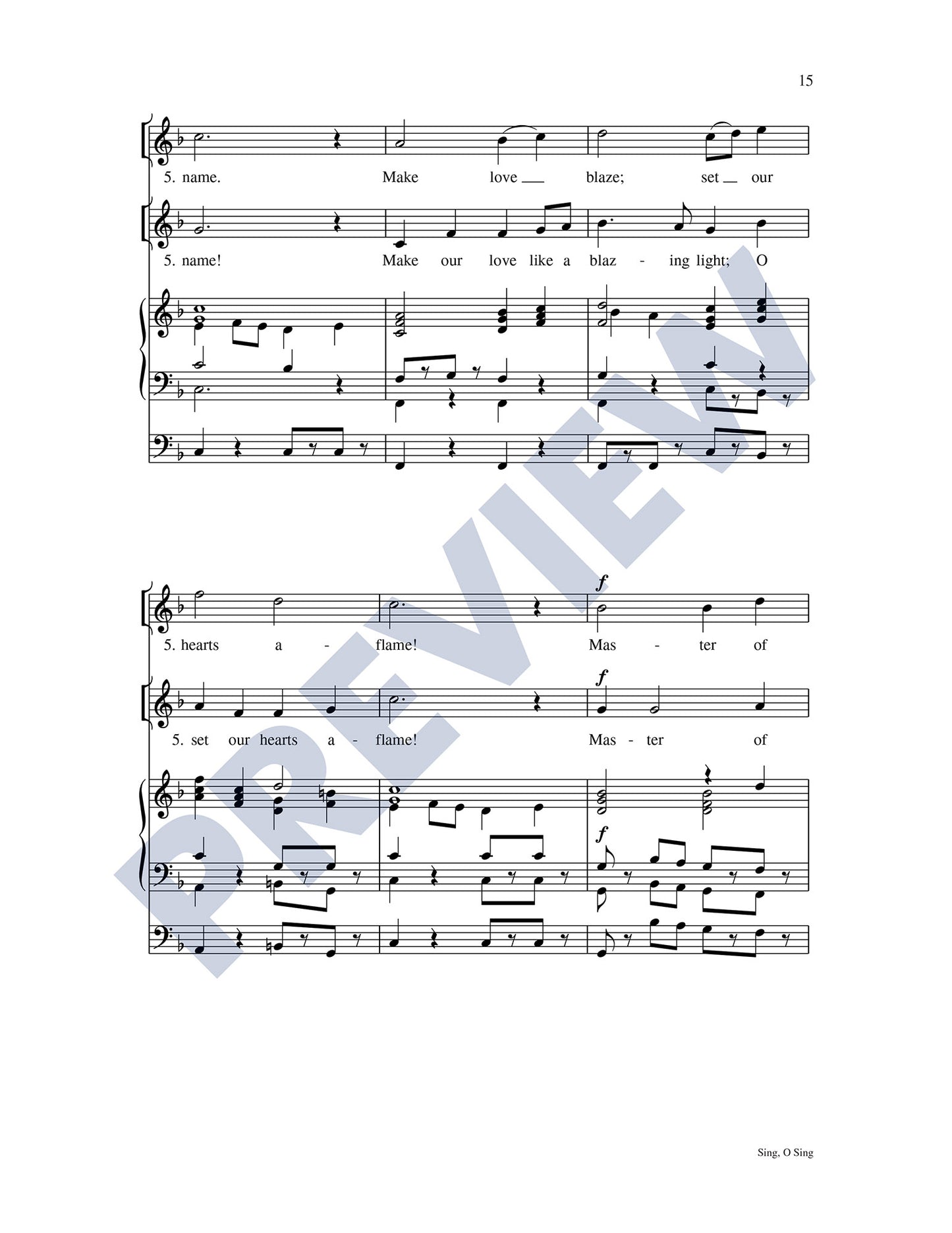Sing, O Sing