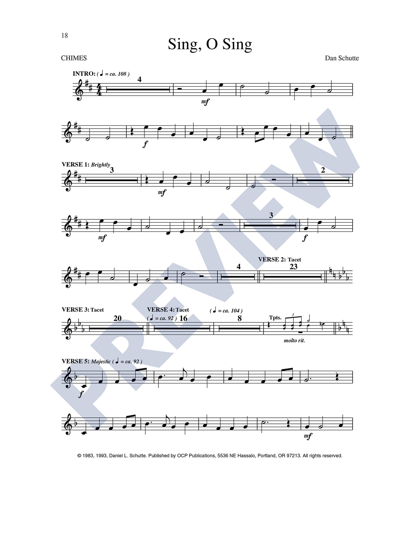 Sing, O Sing