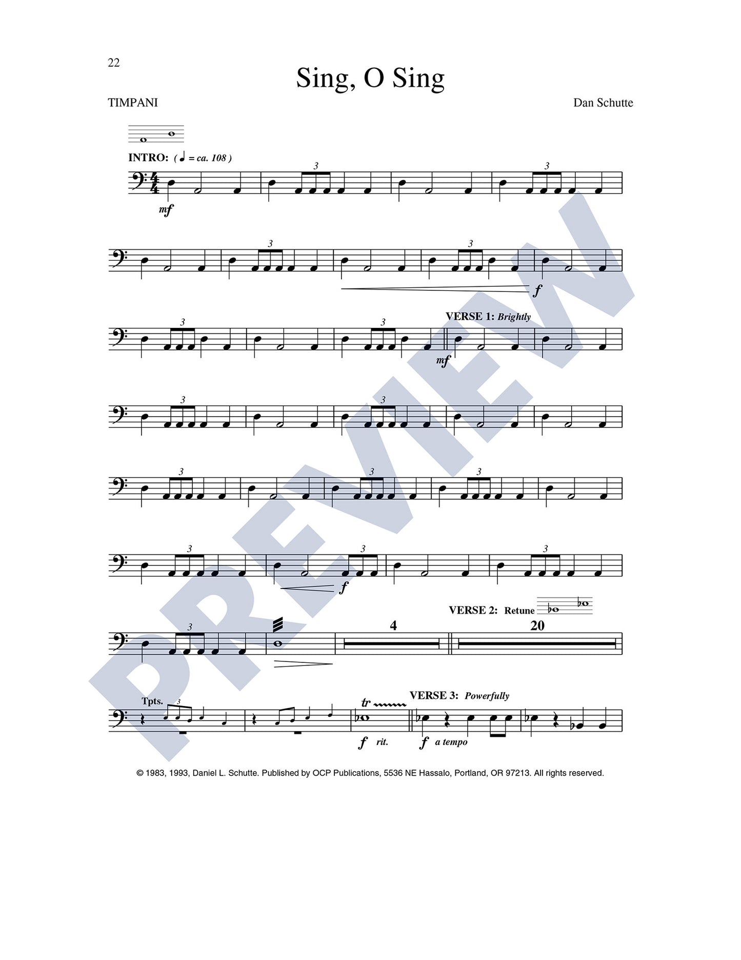 Sing, O Sing