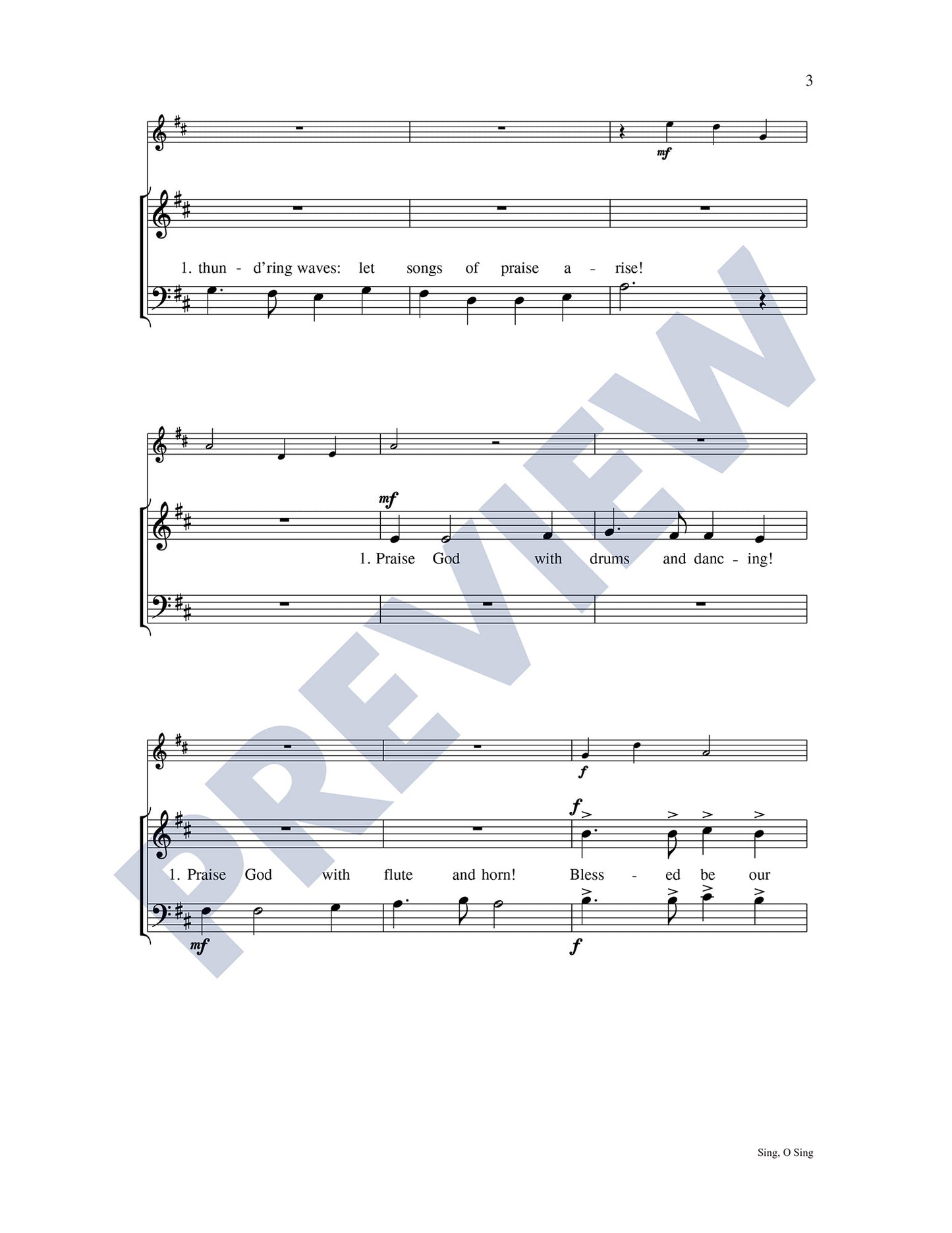 Sing, O Sing