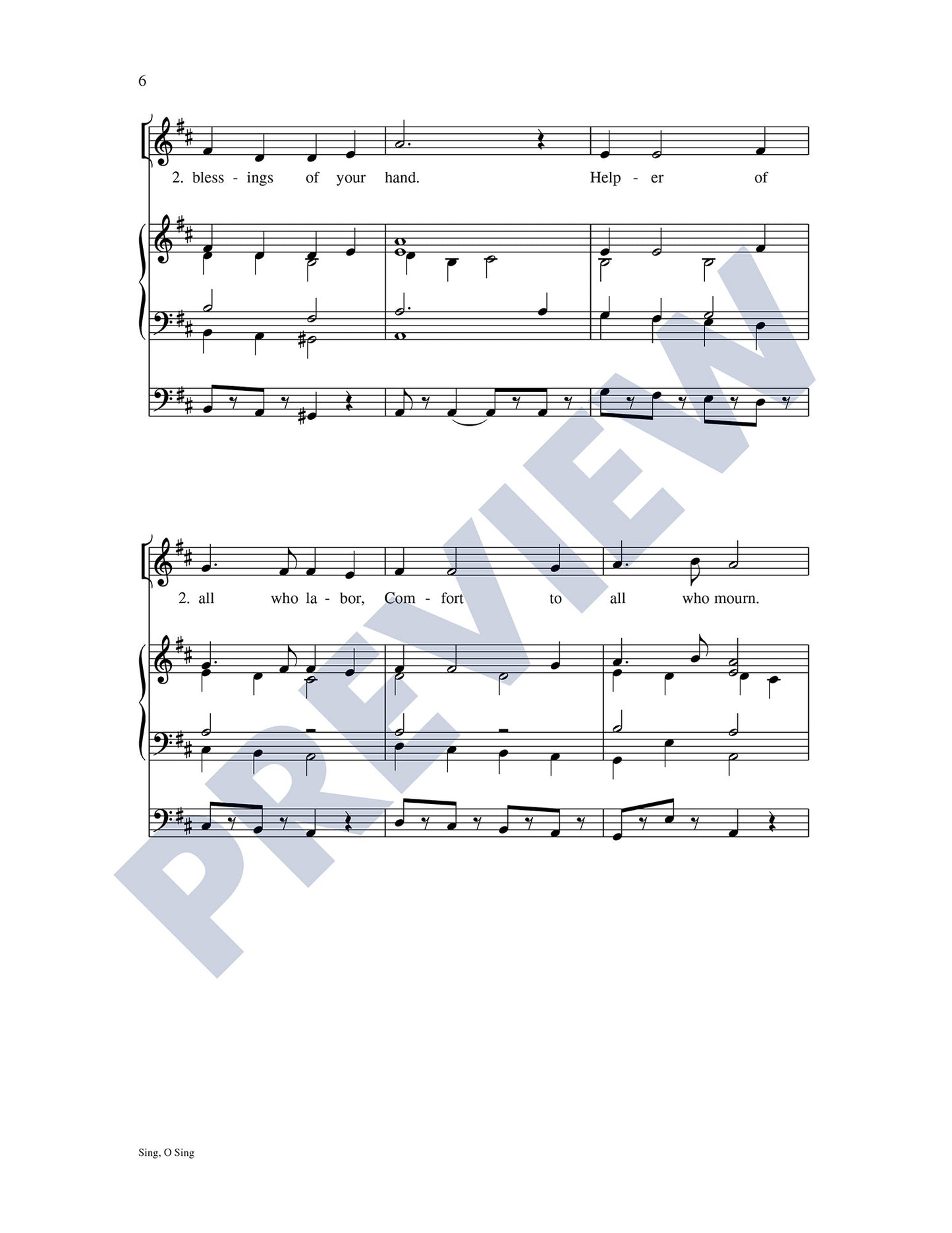 Sing, O Sing