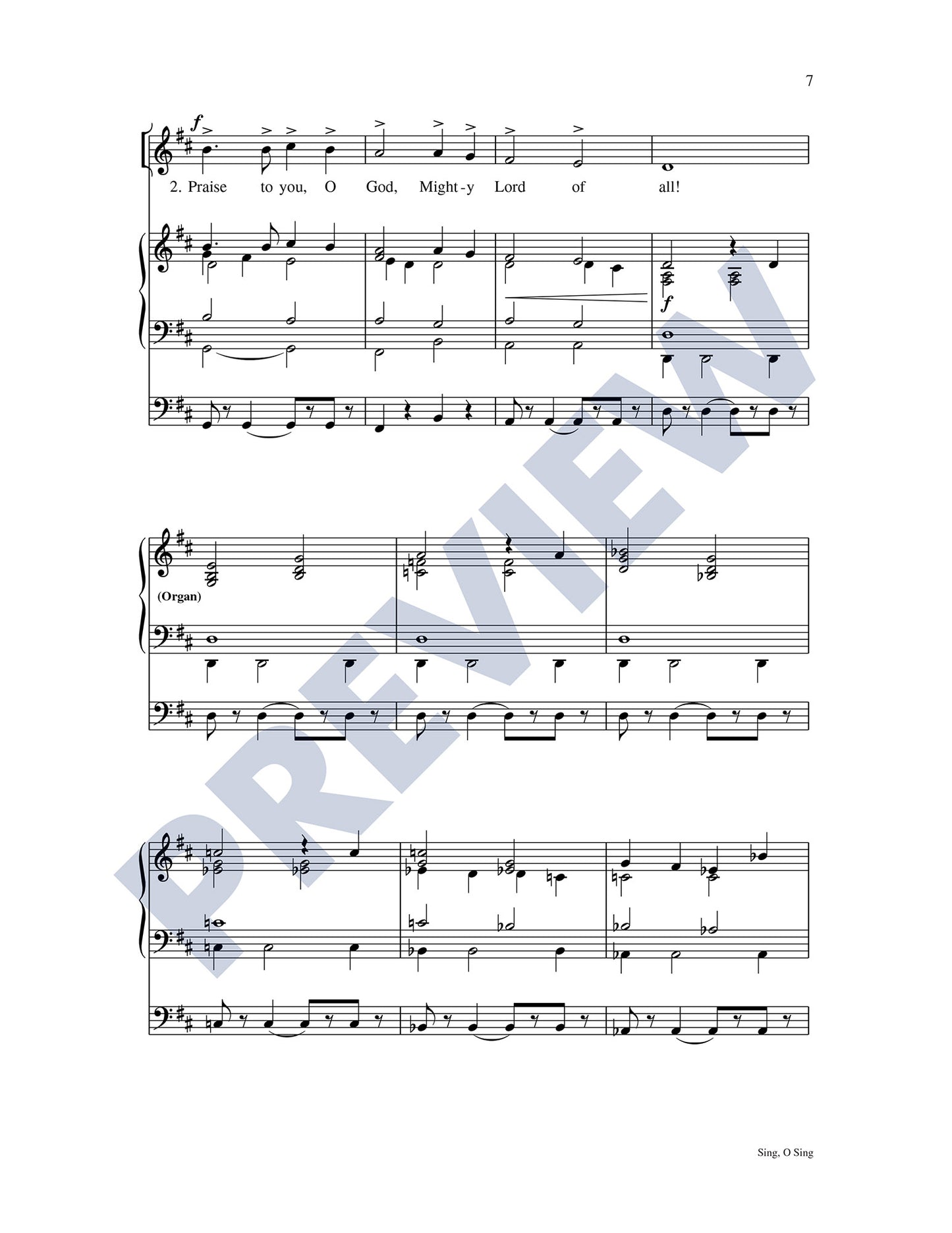 Sing, O Sing