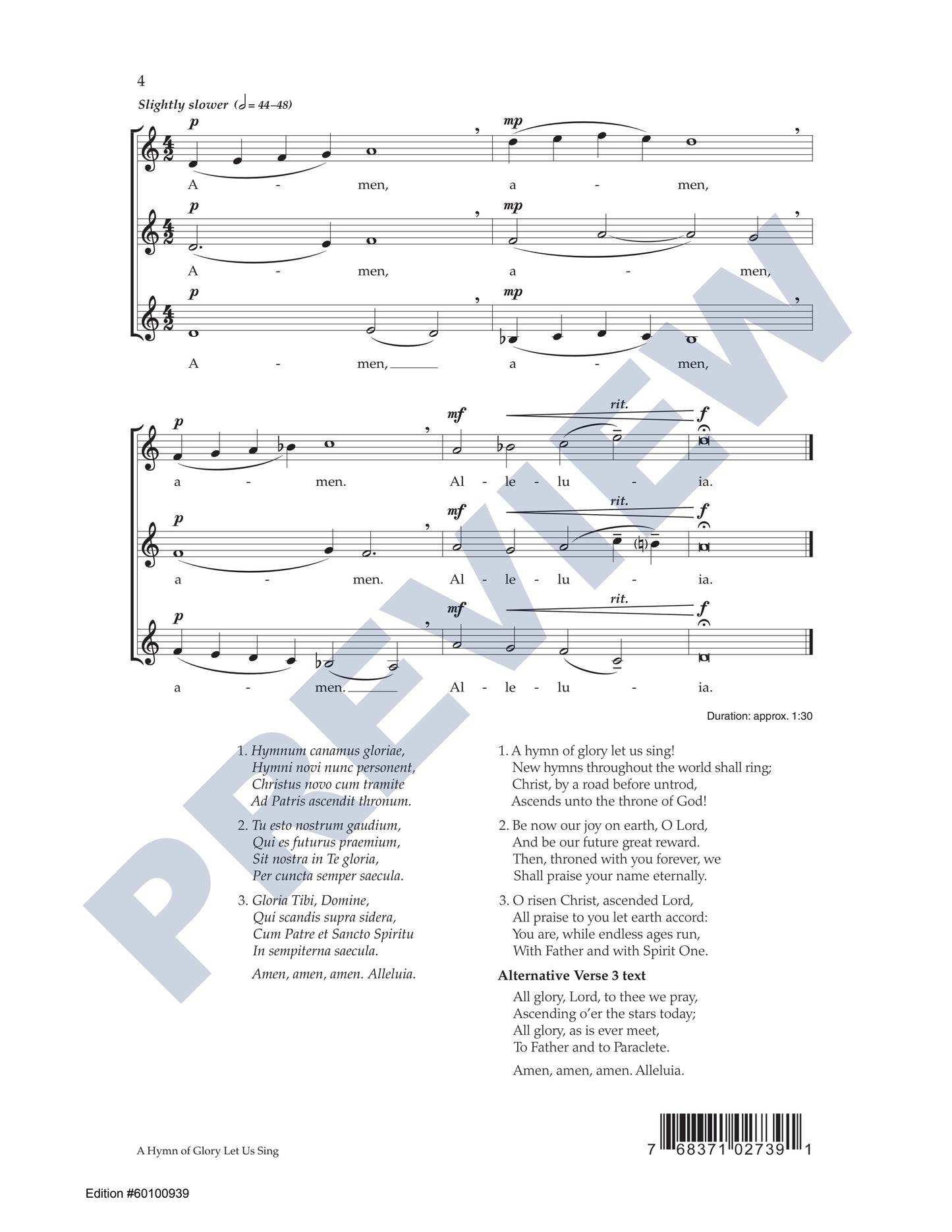 A Hymn of Glory Let Us Sing