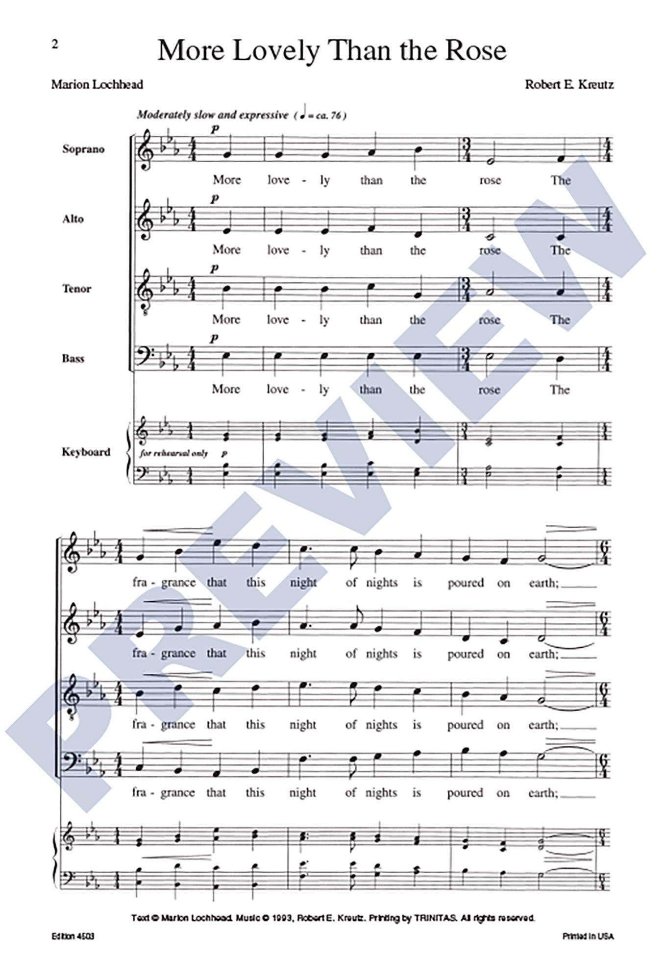 More Lovely Than the Rose