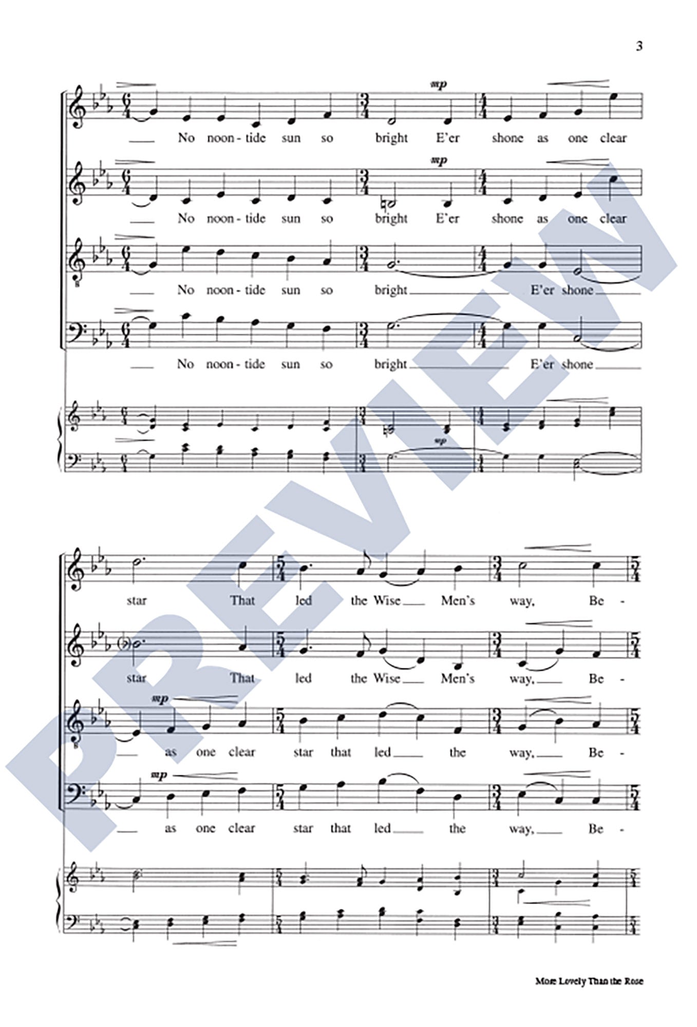 More Lovely Than the Rose