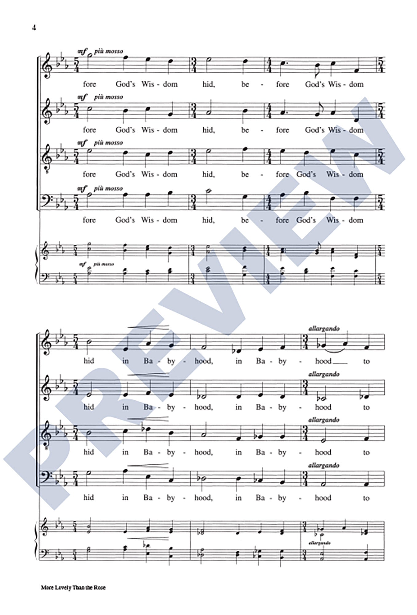 More Lovely Than the Rose