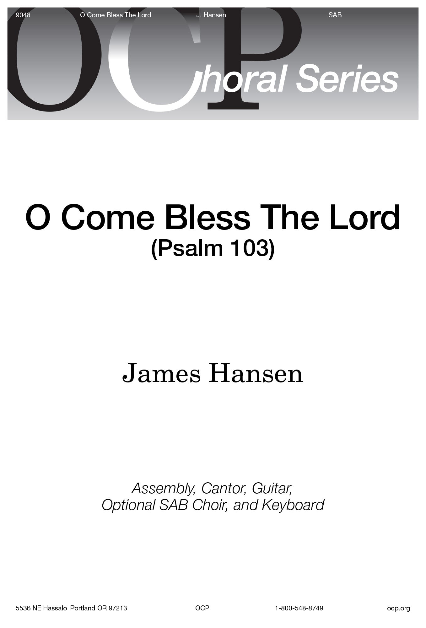 Psalm 103: O Come Bless the Lord