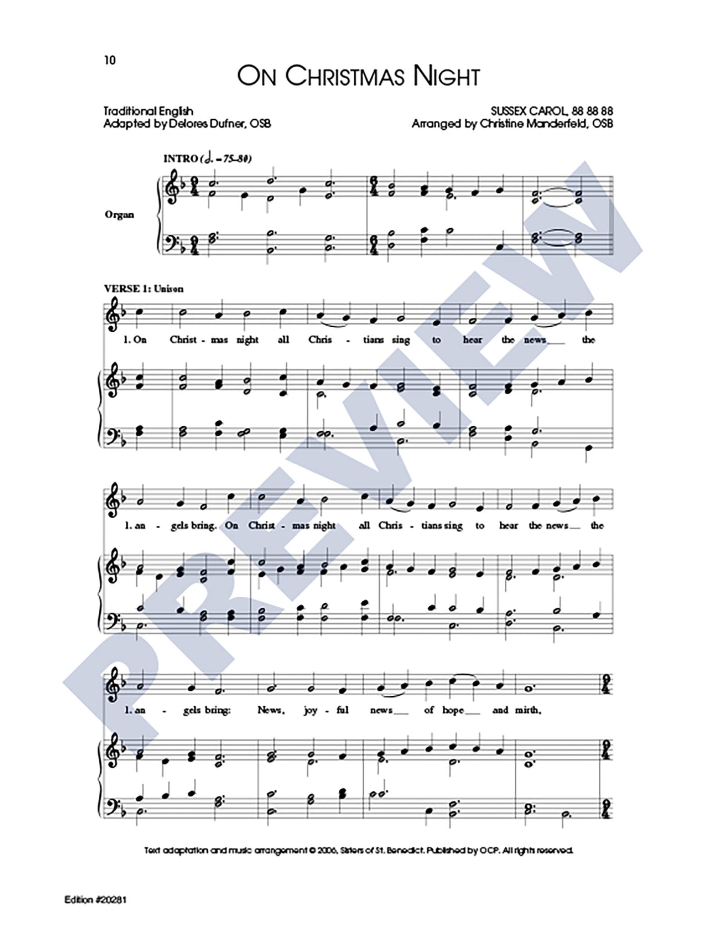 Three Christmas Carols, Set 3